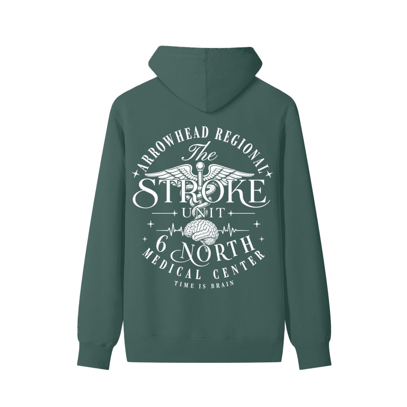 6 North White Lettering - Unisex Classic Cotton Hoodie