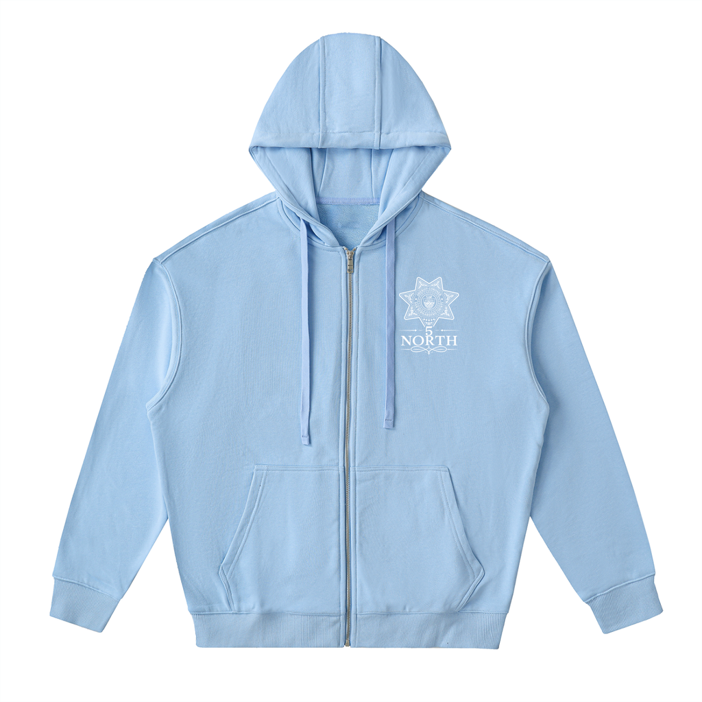 5 North- adult unisex Drop Zip Up Hoodie