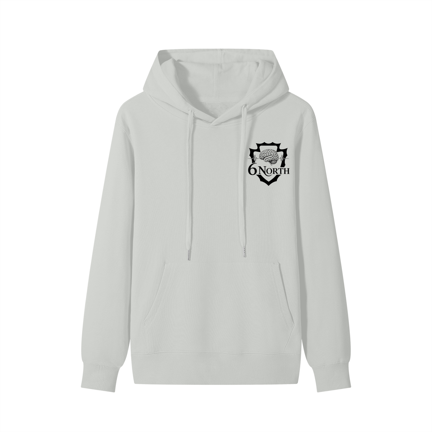 6 North Black Lettering - Classic Unisex Cotton Hoodie
