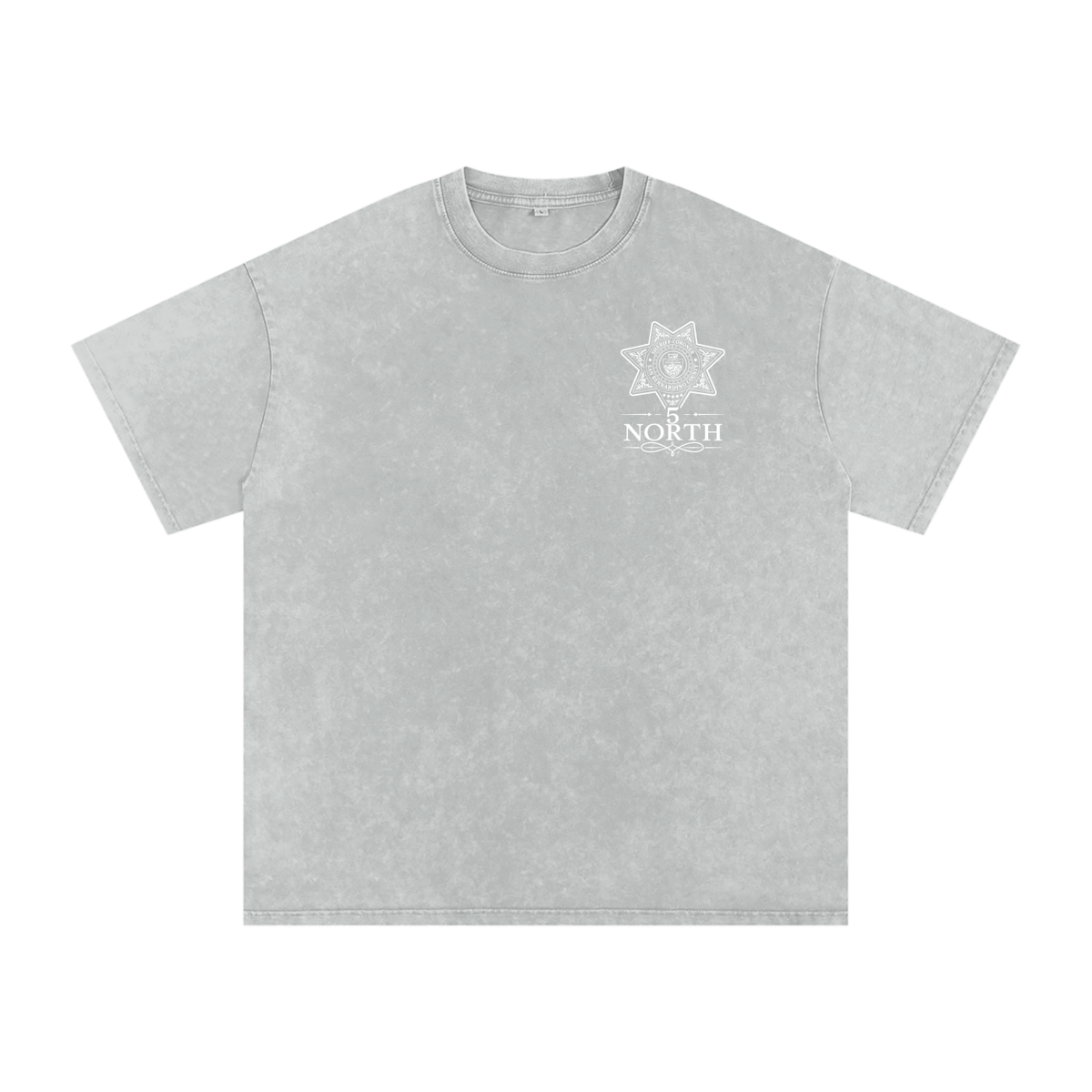 5 North- Snow Washed Oversized Cotton T-Shirt
