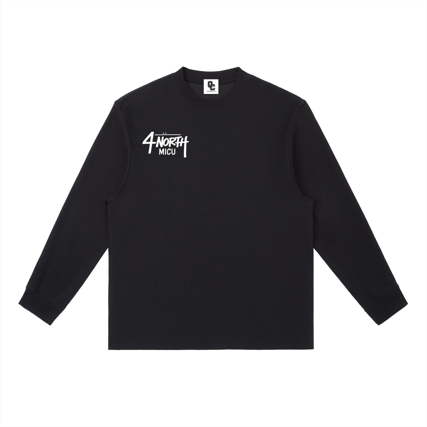 4 North white print- Long-Sleeve T-Shirt