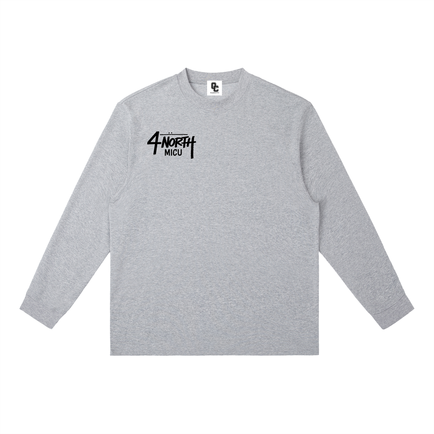 4 North black print- Long-Sleeve T-Shirt