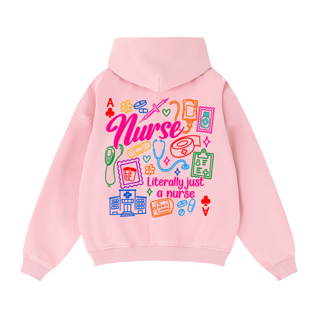 NURSING- Zip-Through Boxy Fleece Hoodie