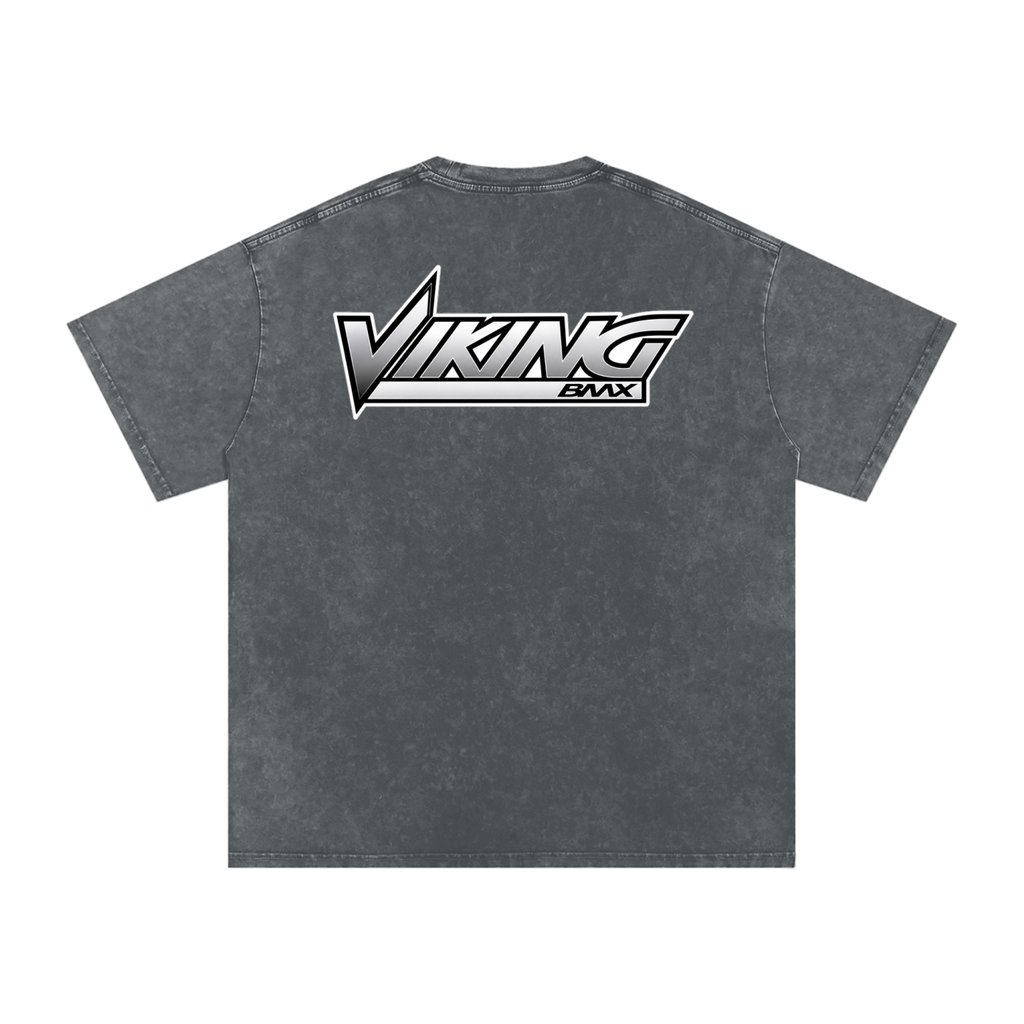VIKING BMX- adult unisex Snow Washed Oversized Cotton T-Shirt