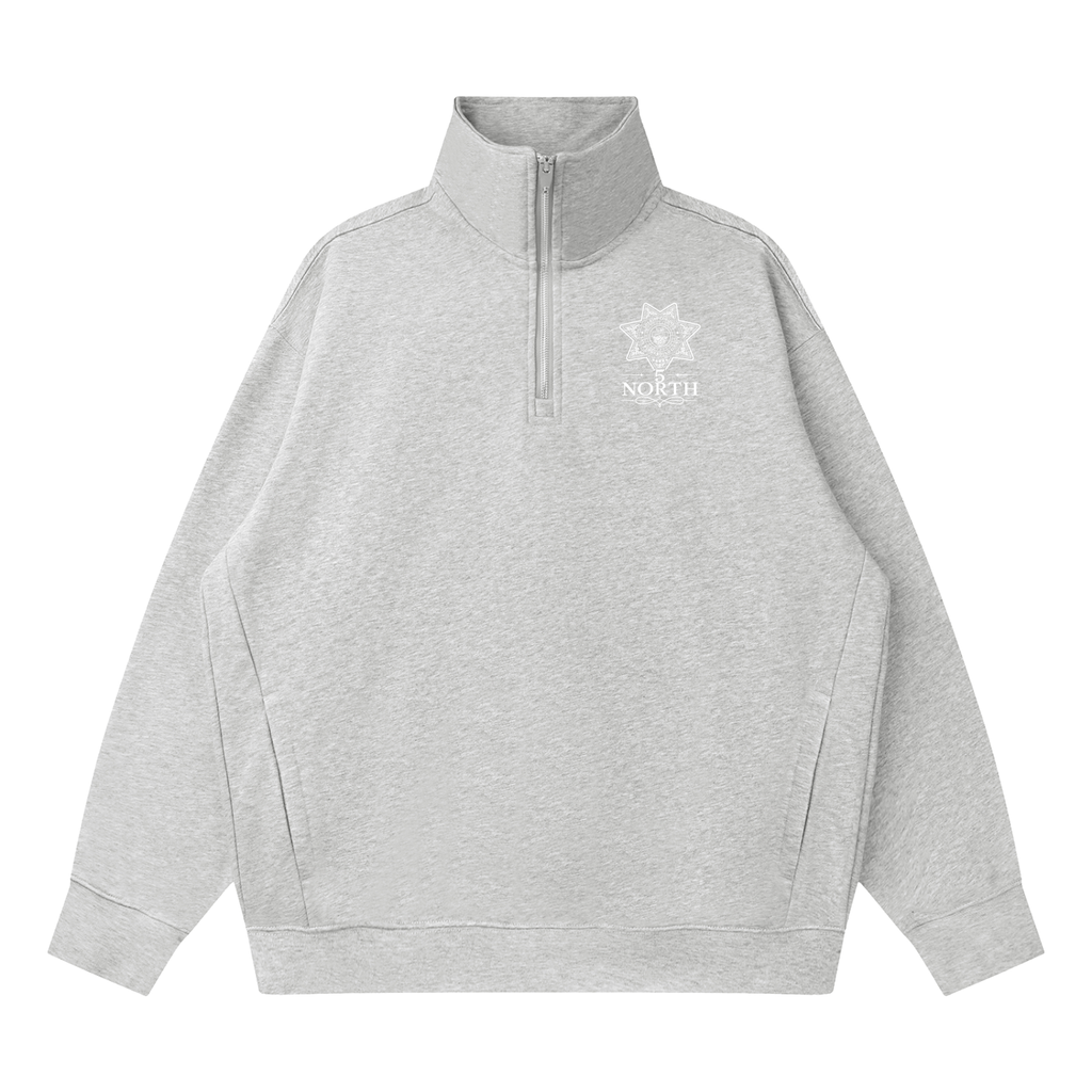 5 North- Quarter-Zip Drop Shoulder Sweatshirt