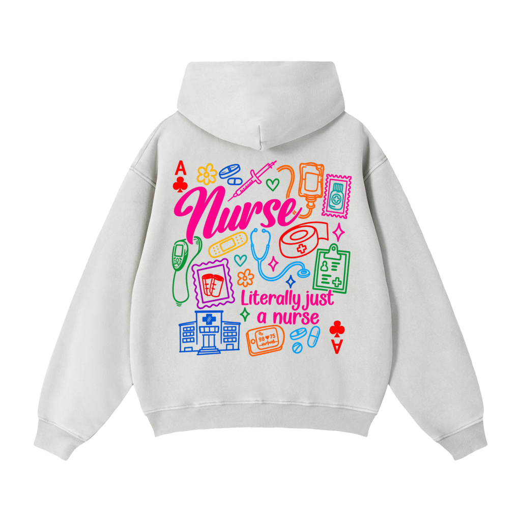 NURSING- Zip-Through Boxy Fleece Hoodie