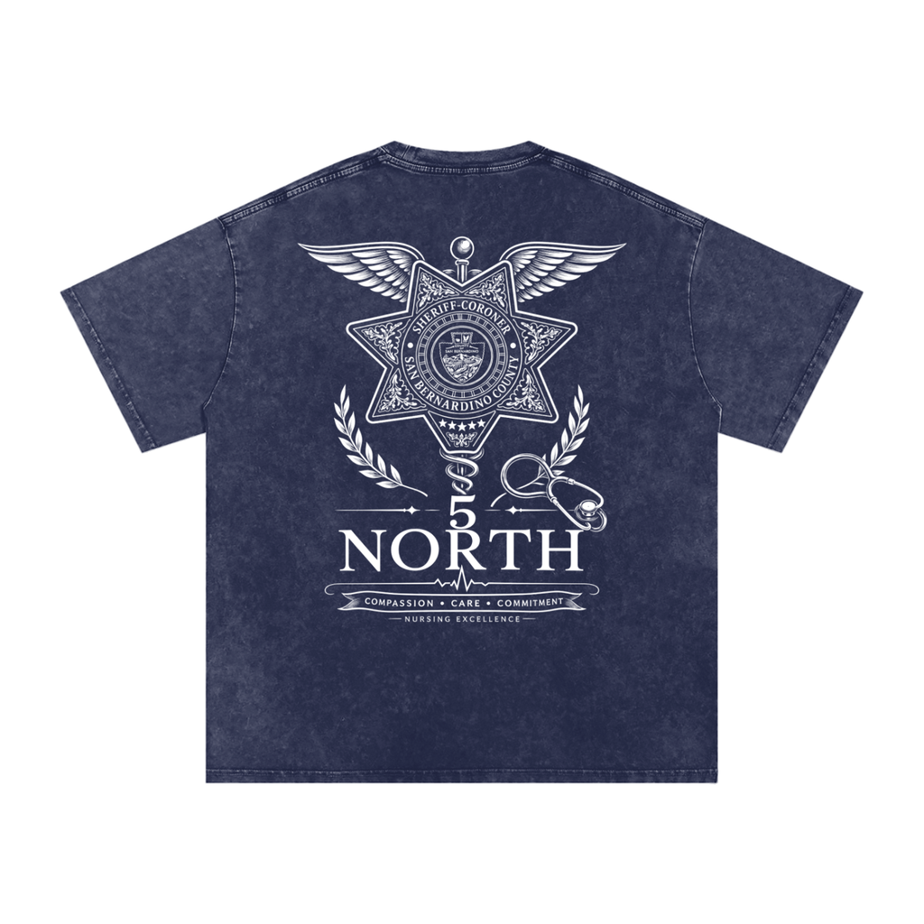 5 North- Snow Washed Oversized Cotton T-Shirt