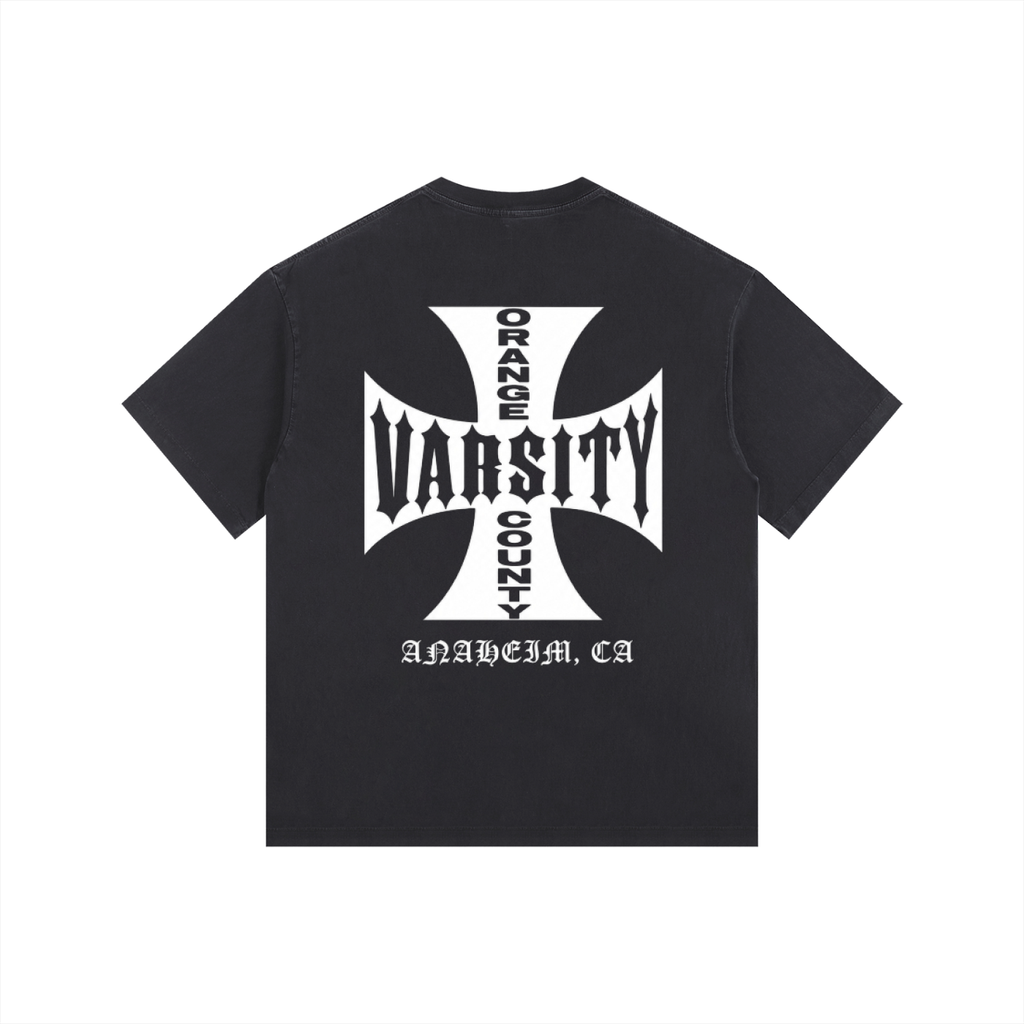 CHOPPERS OC VARSITY- adult unisex Vintage Washed Oversized Cotton T-Shirt