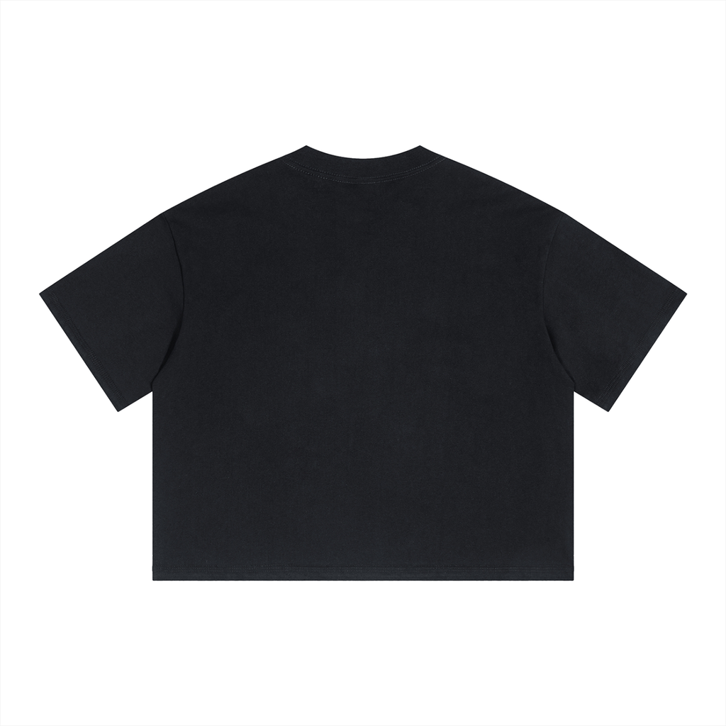 Money Custom - Unisex Boxy Drop Shoulder Crop T-Shirt