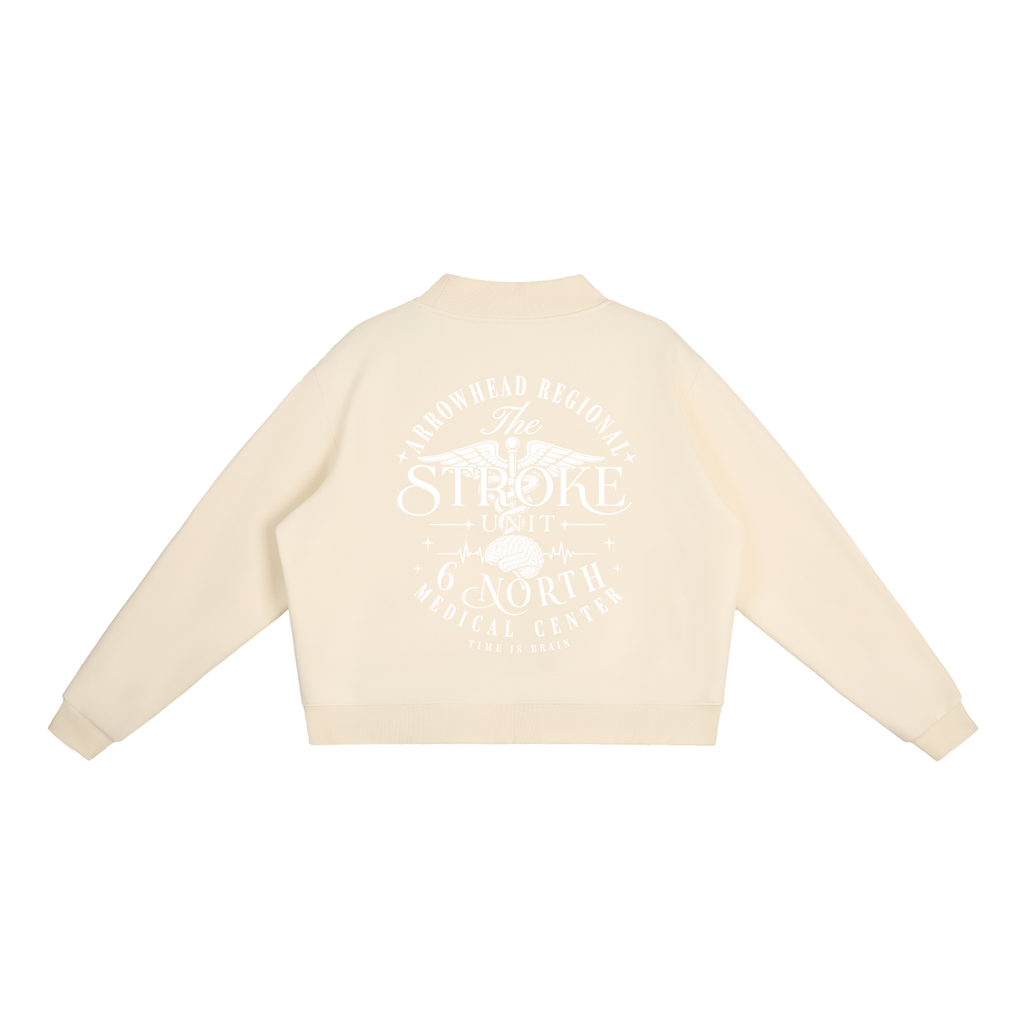6 North- women’s Essential Fleece Mock-Neck Crew Sweatshirt