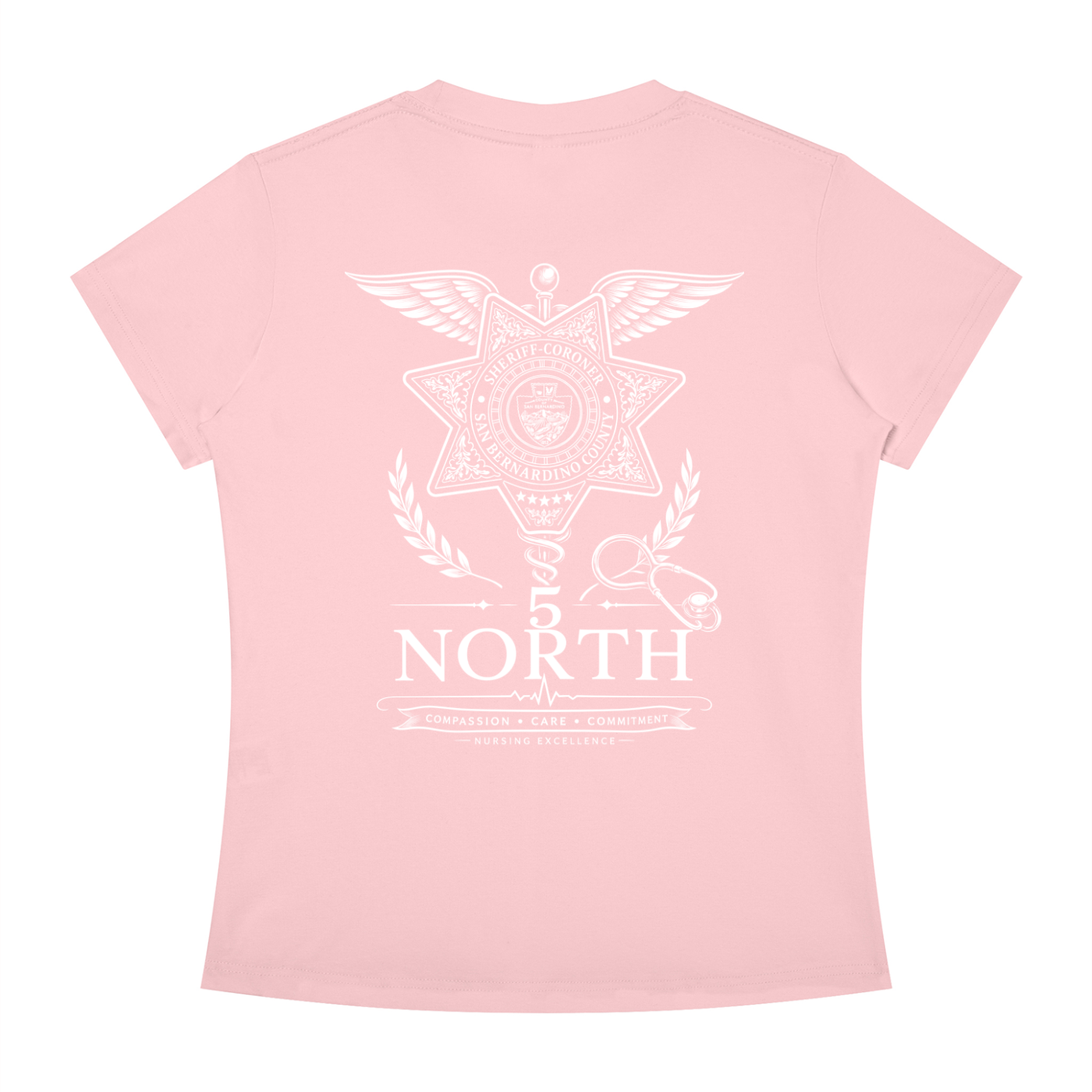 5 North- Women's Slim Fit Crewneck T-Shirt