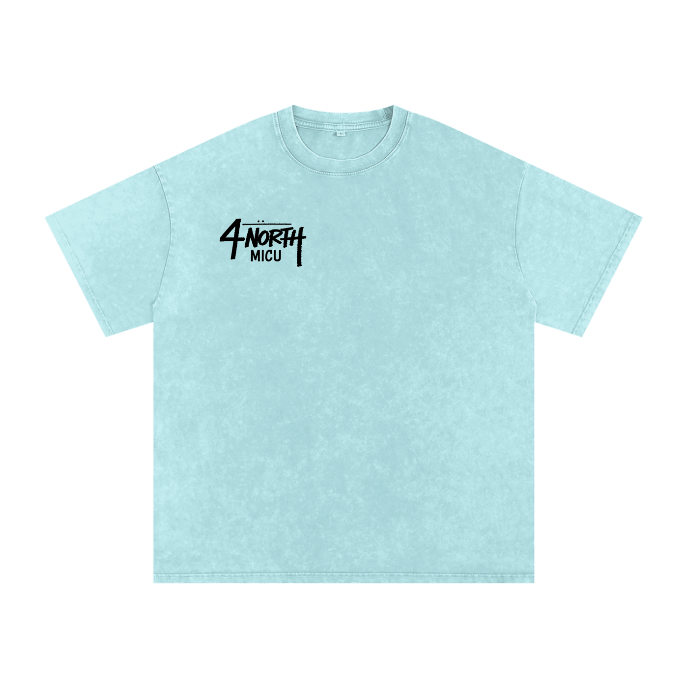 4 North black lettering- adult unisex Snow Washed Oversized Cotton T-Shirt