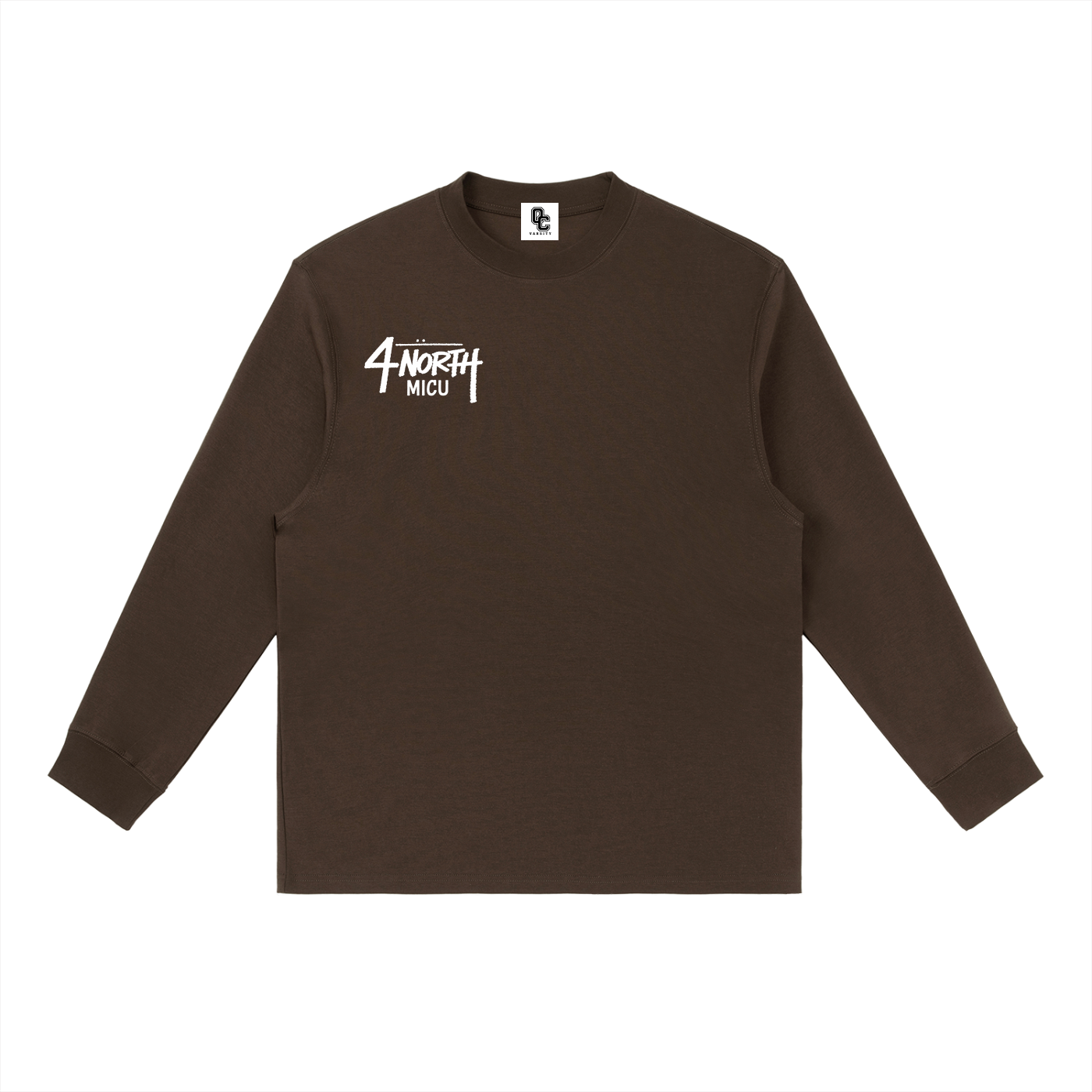 4 North white print- Long-Sleeve T-Shirt