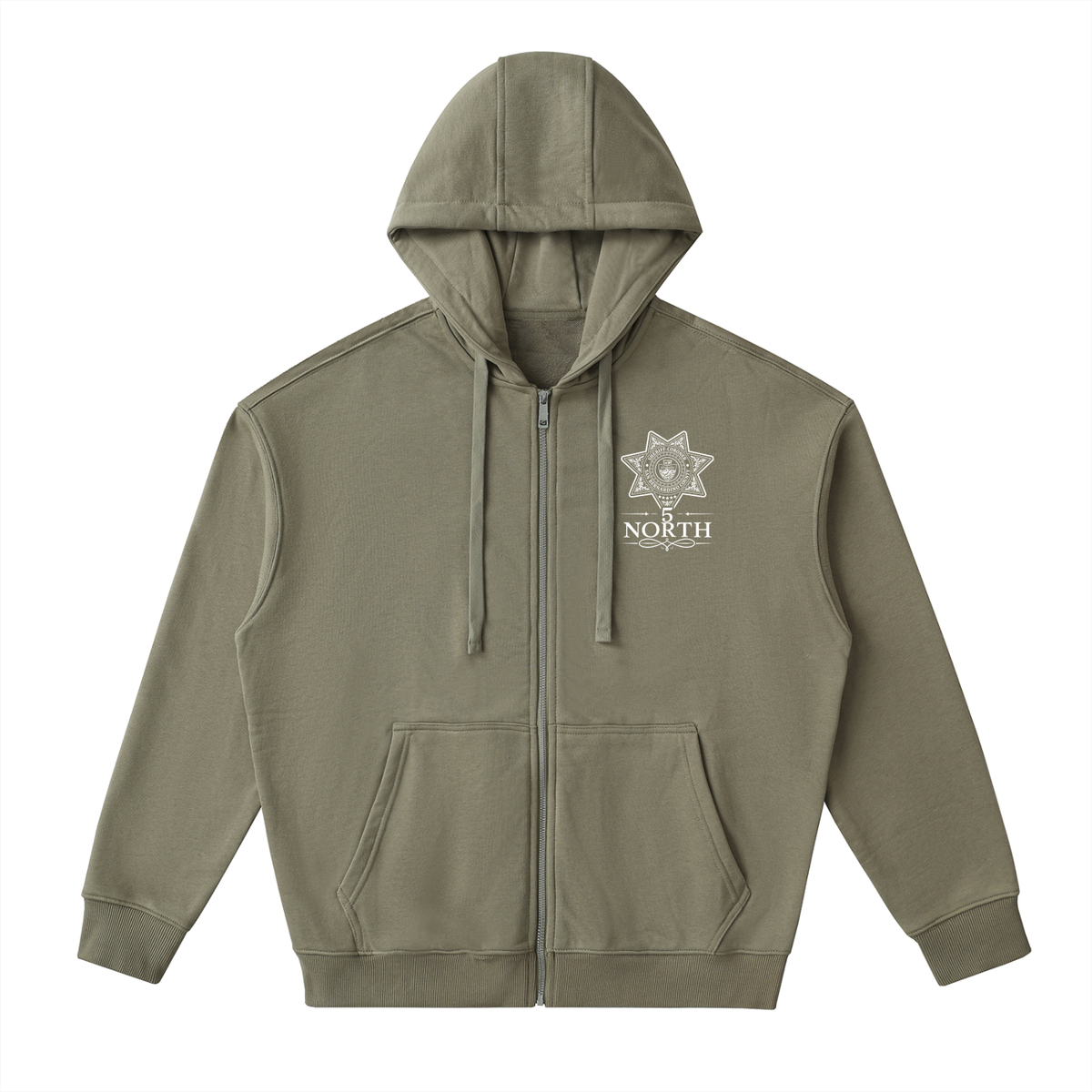 5 North- adult unisex Drop Zip Up Hoodie