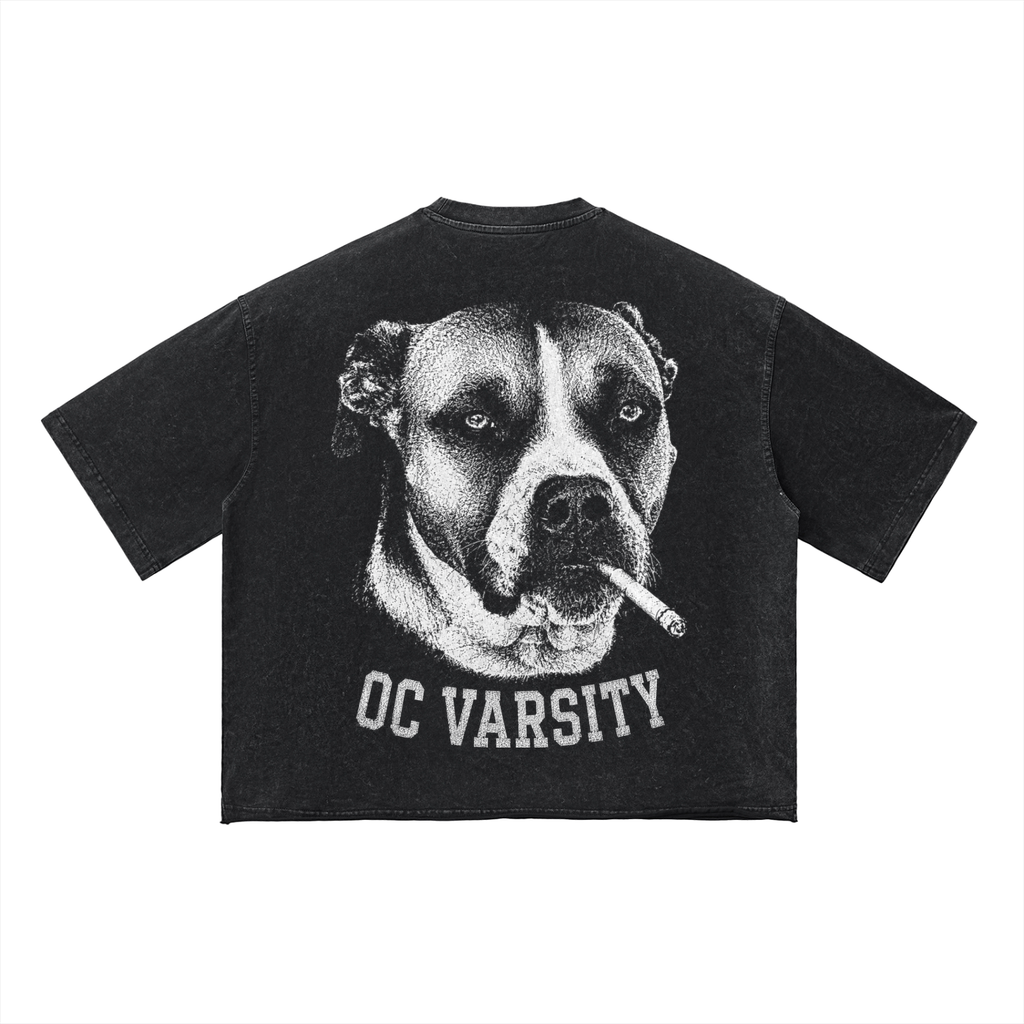 Mia OC Varsity- adult unisex Vintage Wash Boxy T-Shirt