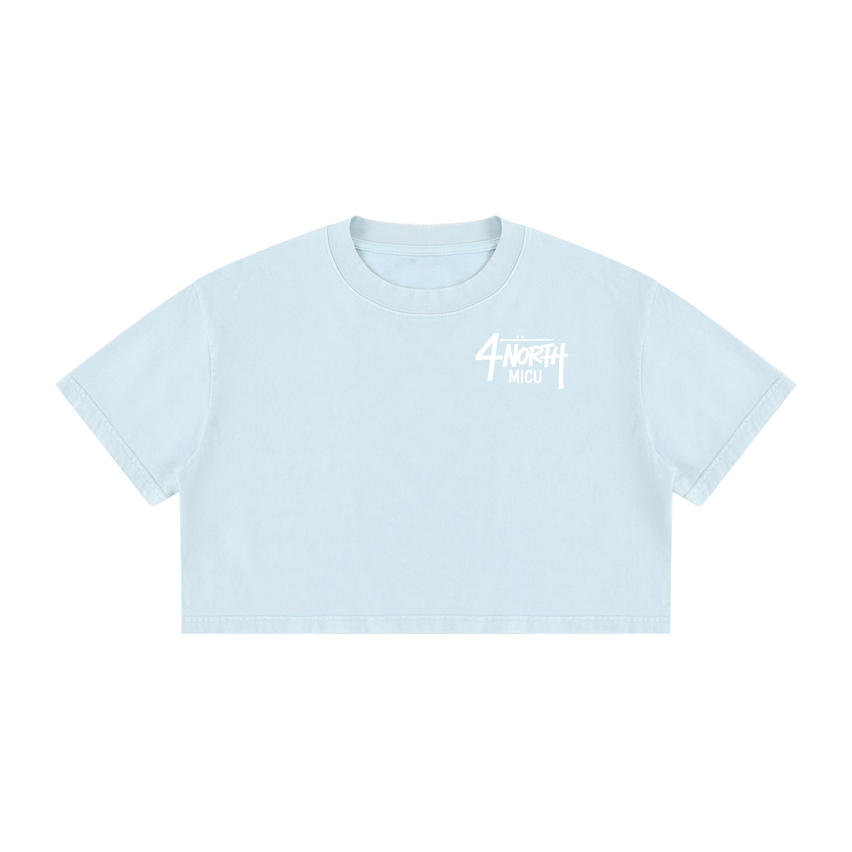 4 North- Women's Mineral Wash Cotton Crop T-Shirt