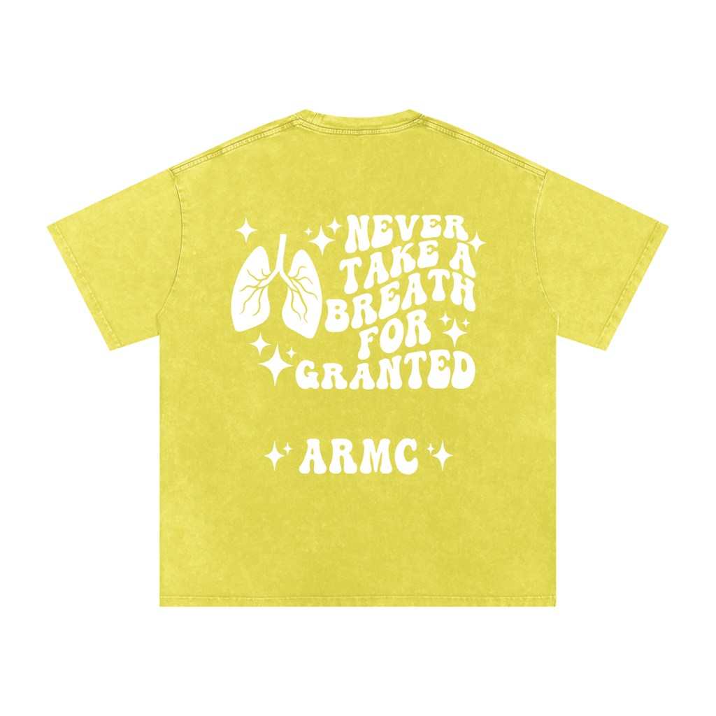 Respiratory Therapy- adult unisex Snow Washed Oversized Cotton T-Shirt