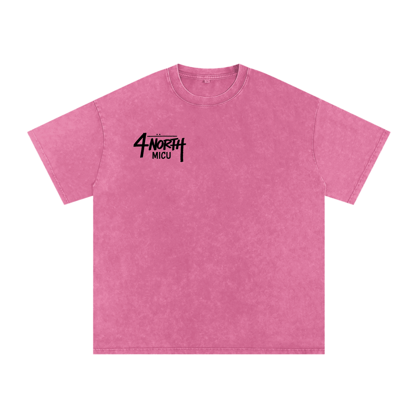 4 North black lettering- adult unisex Snow Washed Oversized Cotton T-Shirt