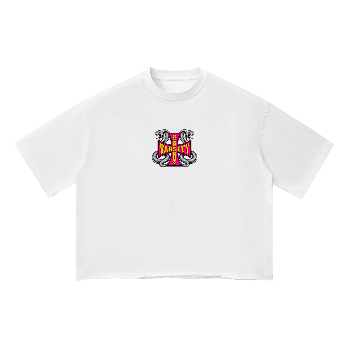 CHOPPERS OC VARSITY- adult unisex Vintage Wash Boxy T-Shirt