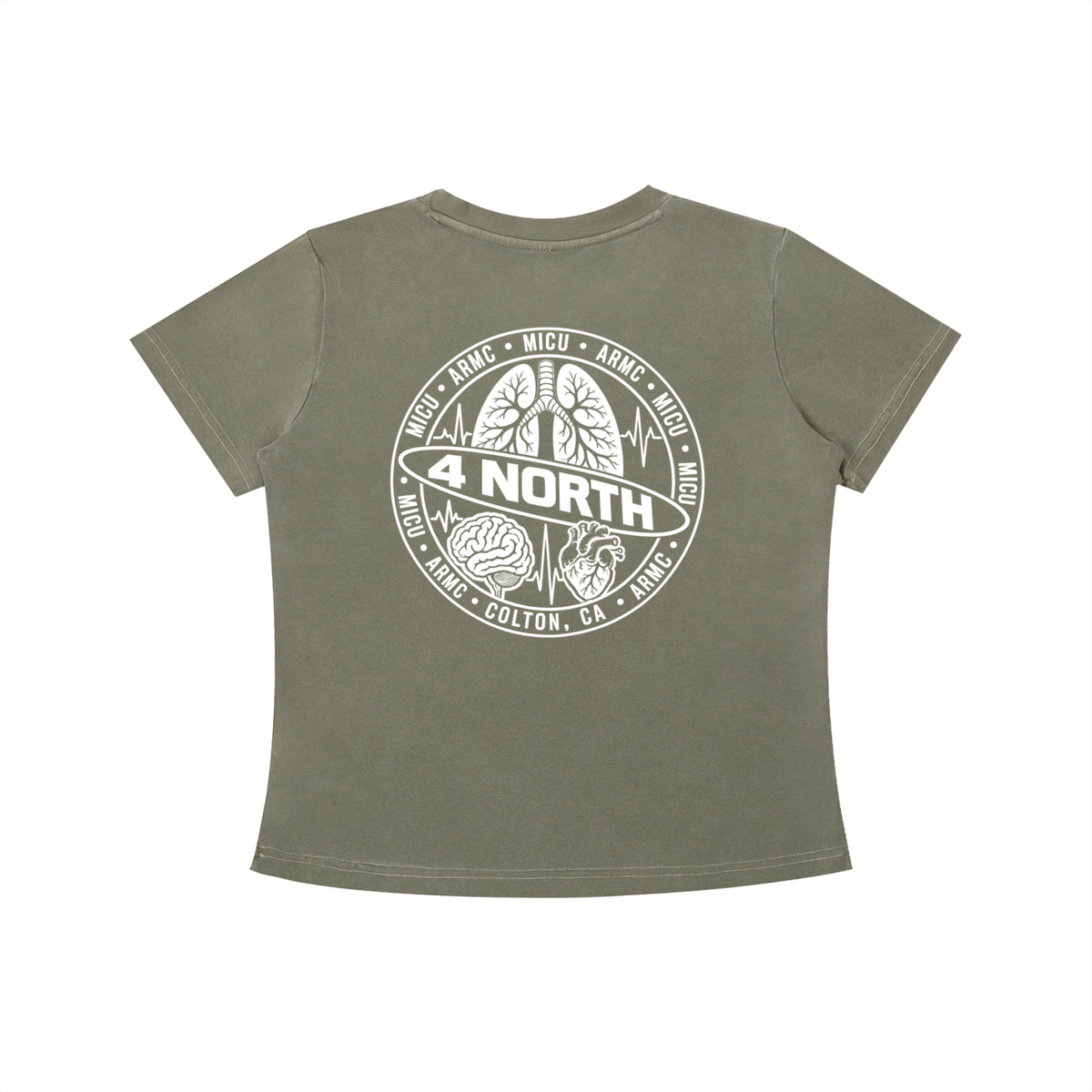 4 North- Vintage Wash Slim Fit T-shirt