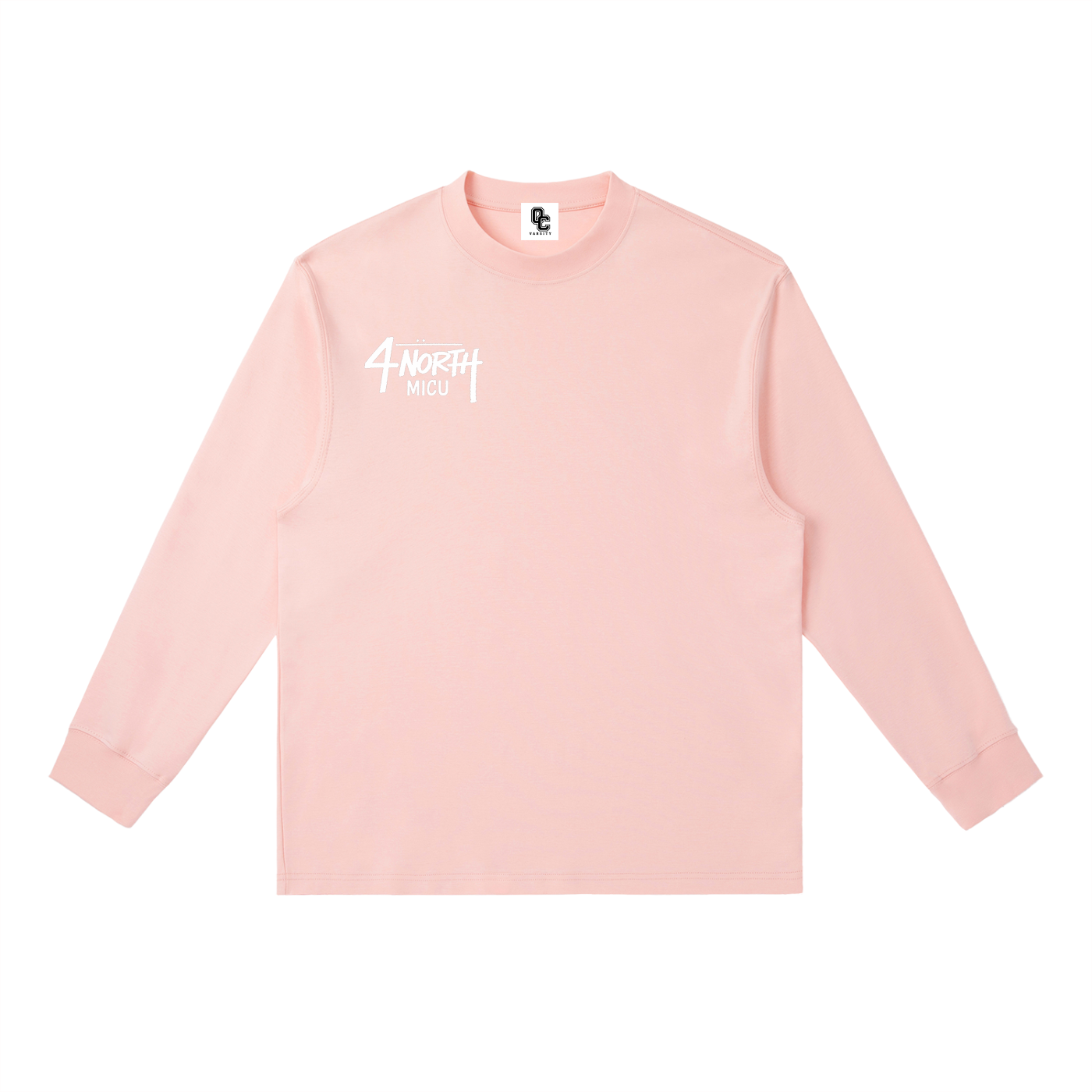4 North white print- Long-Sleeve T-Shirt