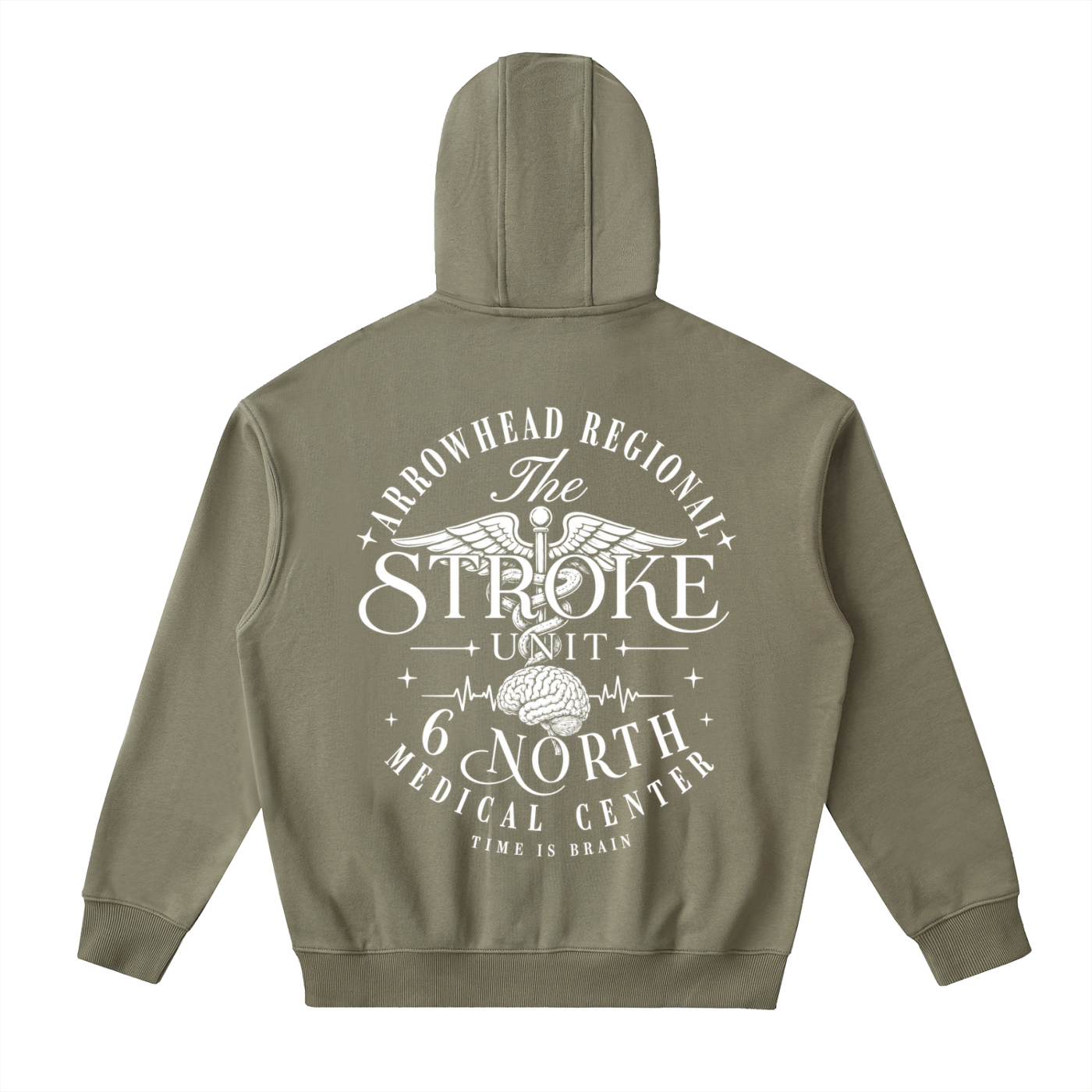 6 North white lettering- adult unisex Drop-Shoulder Zip Up Hoodie