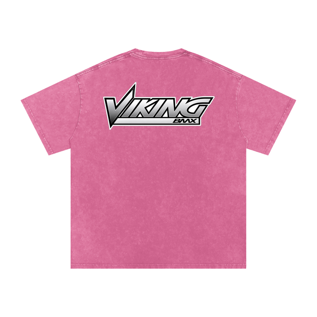 VIKING BMX- adult unisex Snow Washed Oversized Cotton T-Shirt