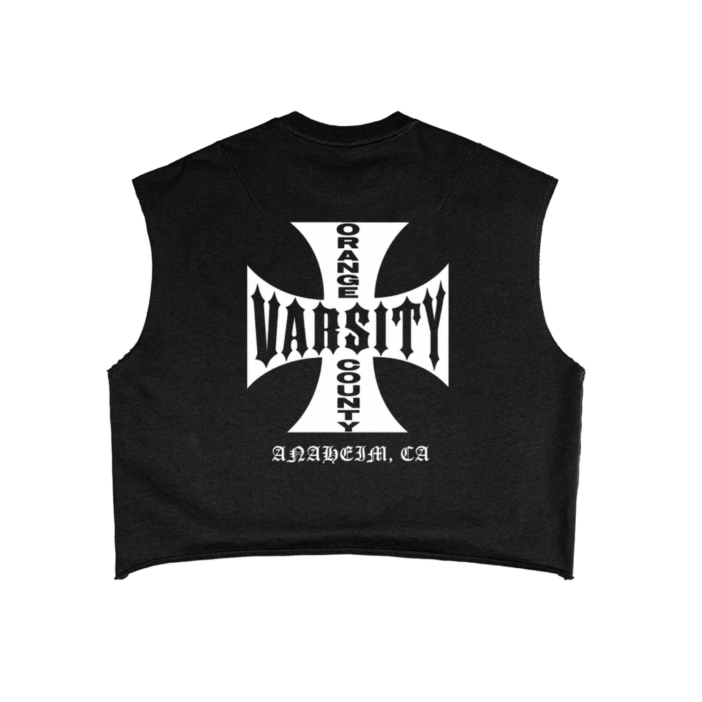 OC VARSITY Cut off- adult unisex French Terry Boxy Tank Top
