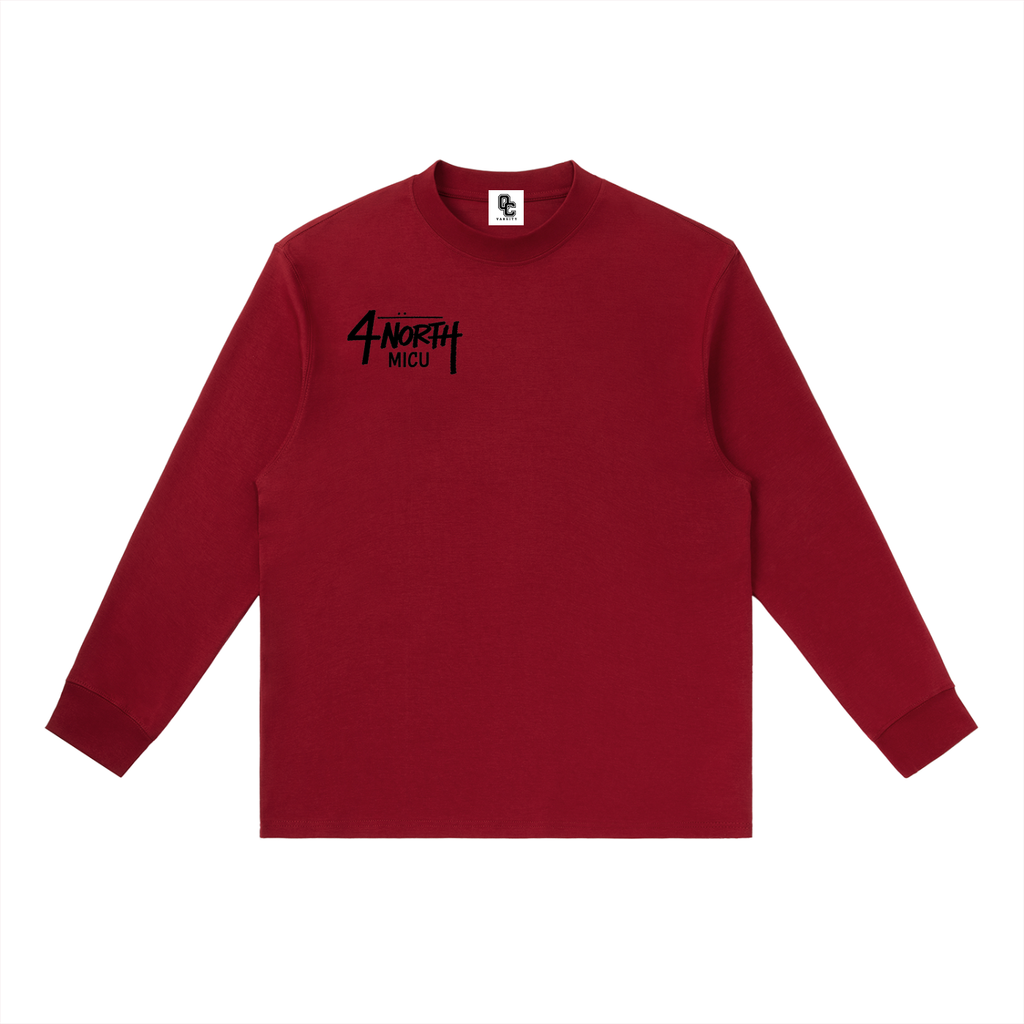 4 North black print- Long-Sleeve T-Shirt