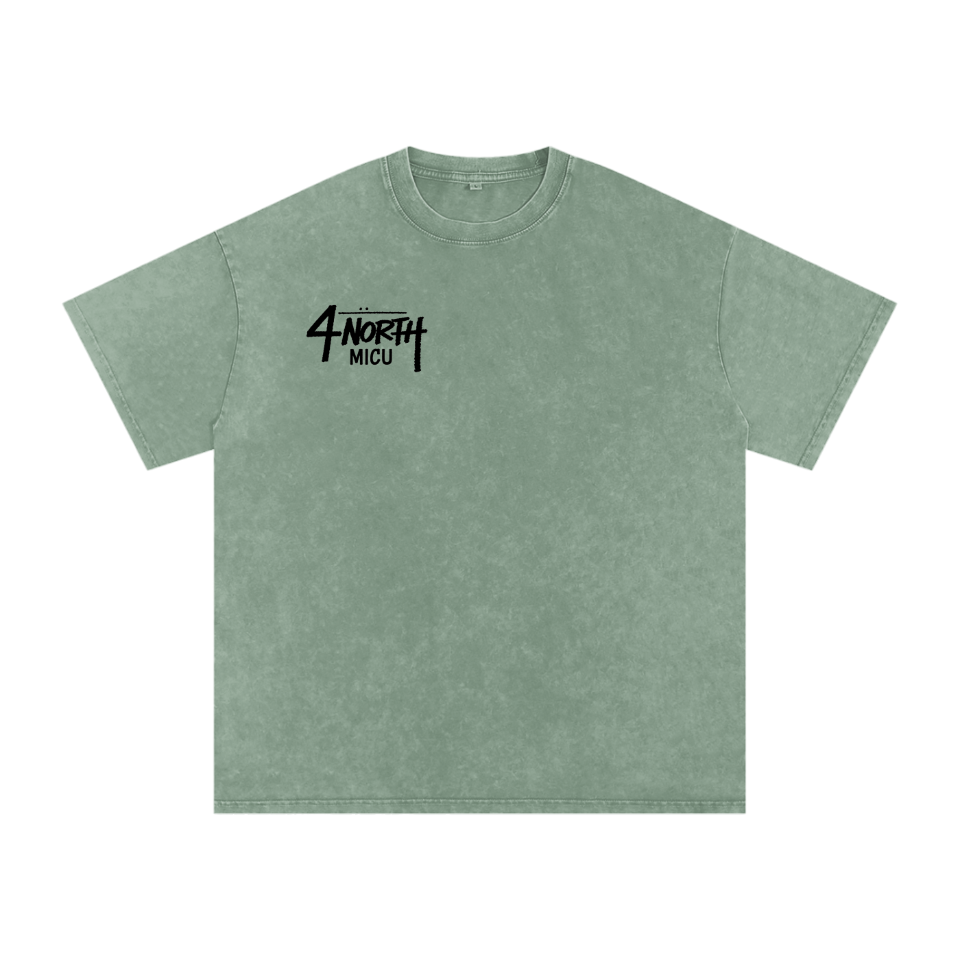 4 North black lettering- adult unisex Snow Washed Oversized Cotton T-Shirt