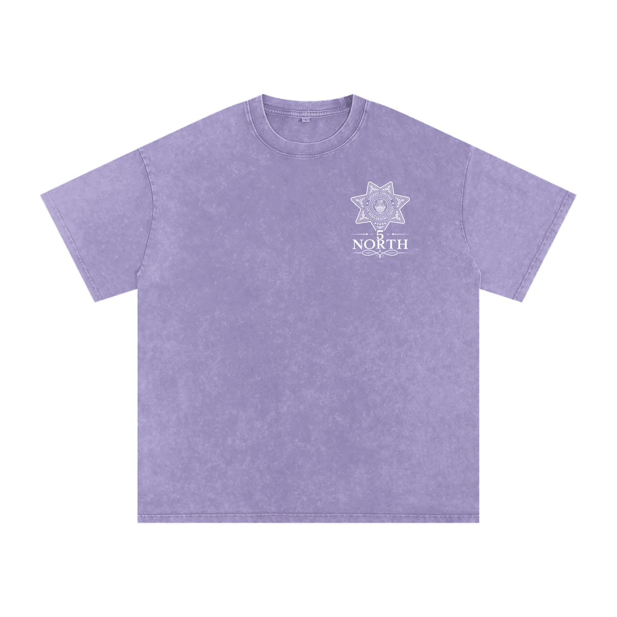 5 North- Snow Washed Oversized Cotton T-Shirt