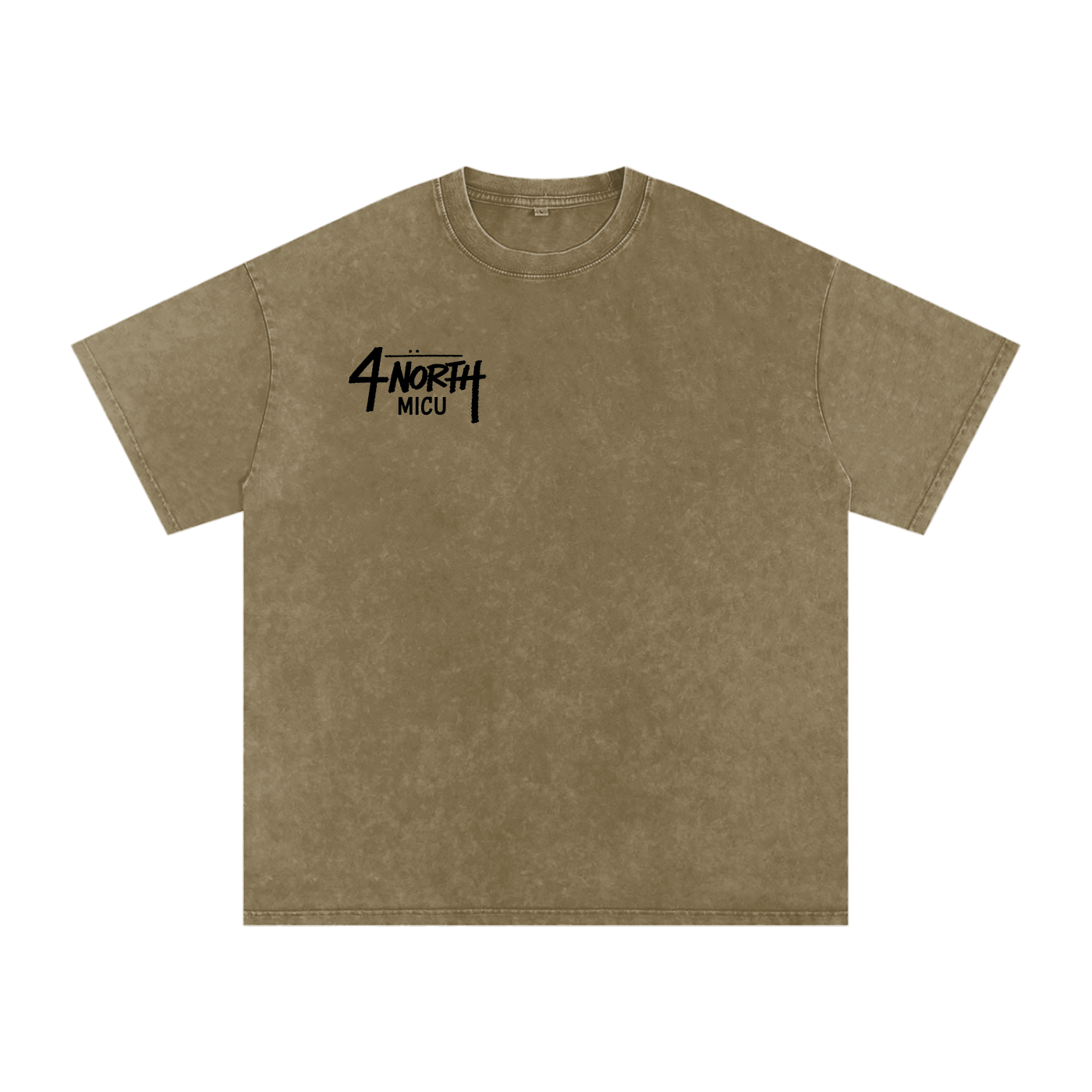 4 North black lettering- adult unisex Snow Washed Oversized Cotton T-Shirt