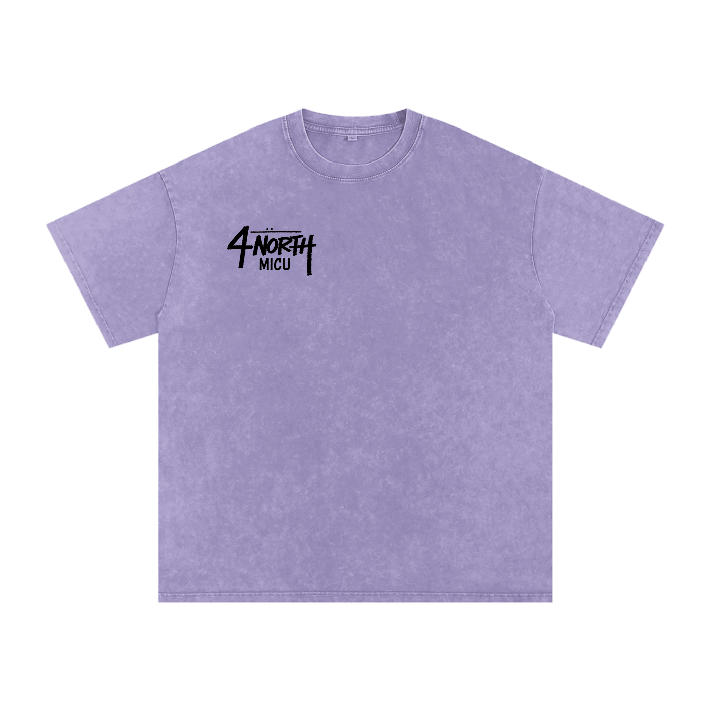 4 North black lettering- adult unisex Snow Washed Oversized Cotton T-Shirt