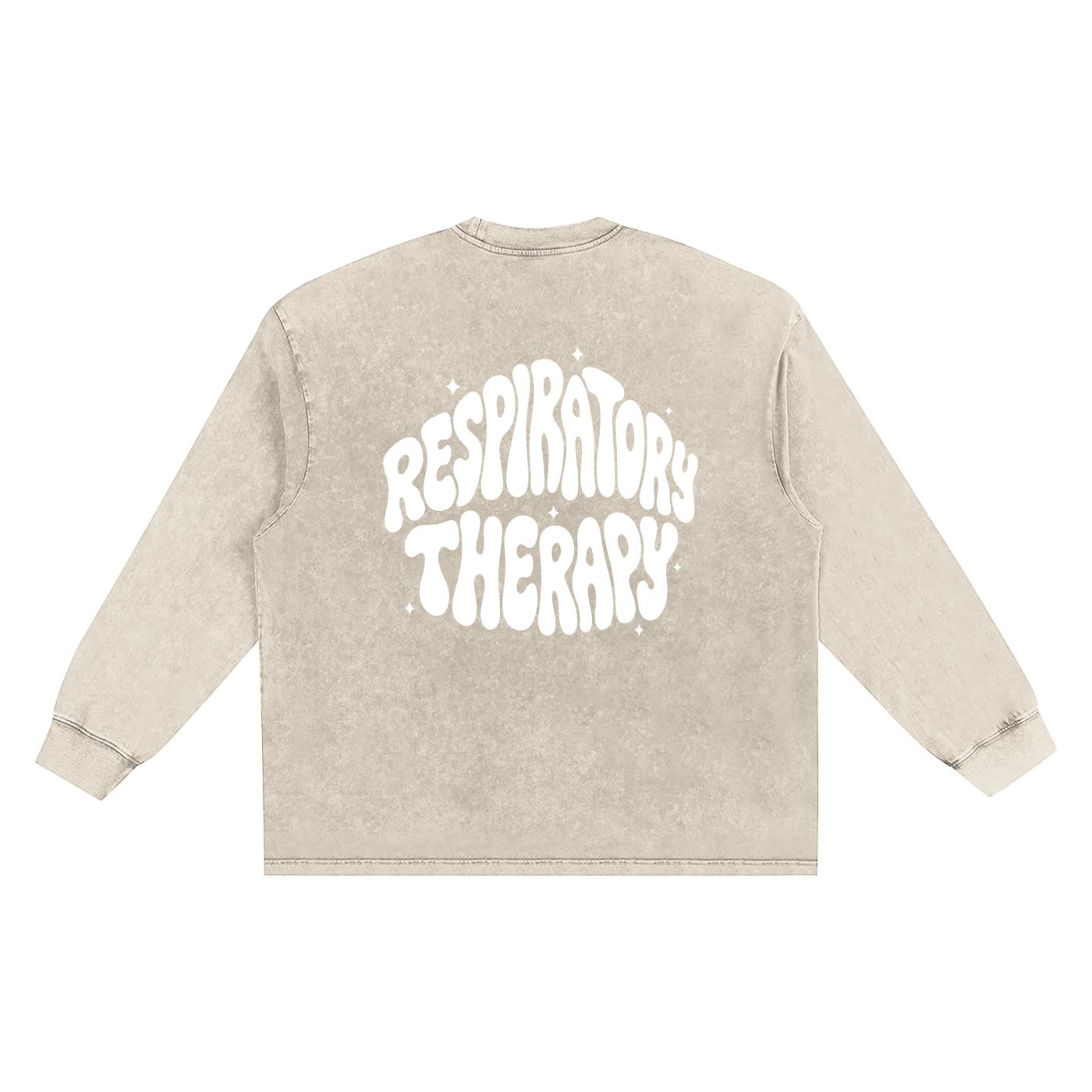 Respiratory Therapy- adult unisex Snow Washed Frayed Edge T-Shirt