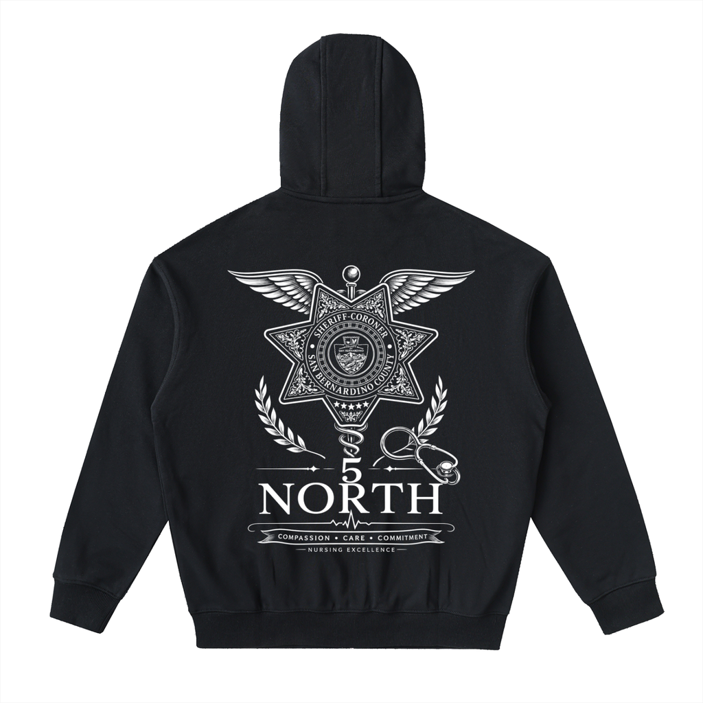 5 North- adult unisex Drop Zip Up Hoodie