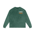4 North BOO BOO CREW-adult unisex Acid Wash Oversize Long Sleeve T-Shirt