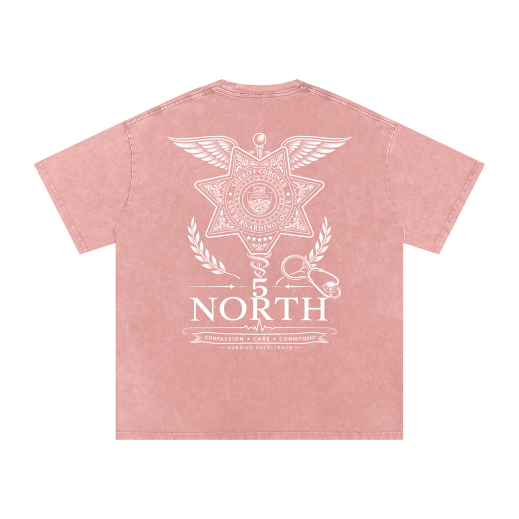 5 North- Snow Washed Oversized Cotton T-Shirt