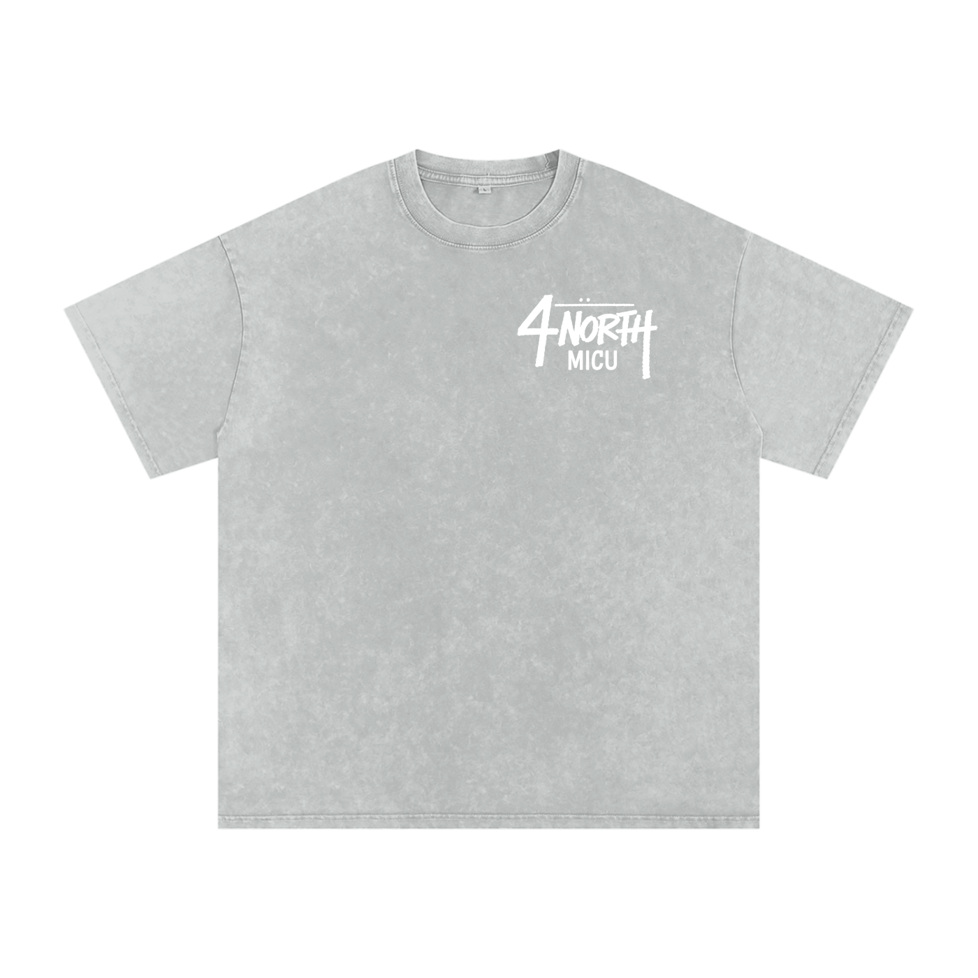 4 North white lettering- adult unisex Snow Washed Oversized Cotton T-Shirt