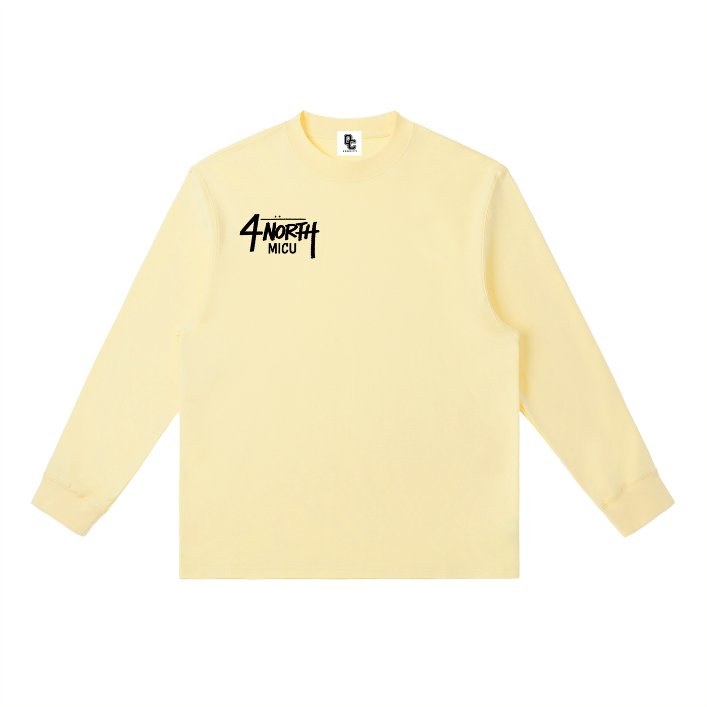 4 North black print- Long-Sleeve T-Shirt