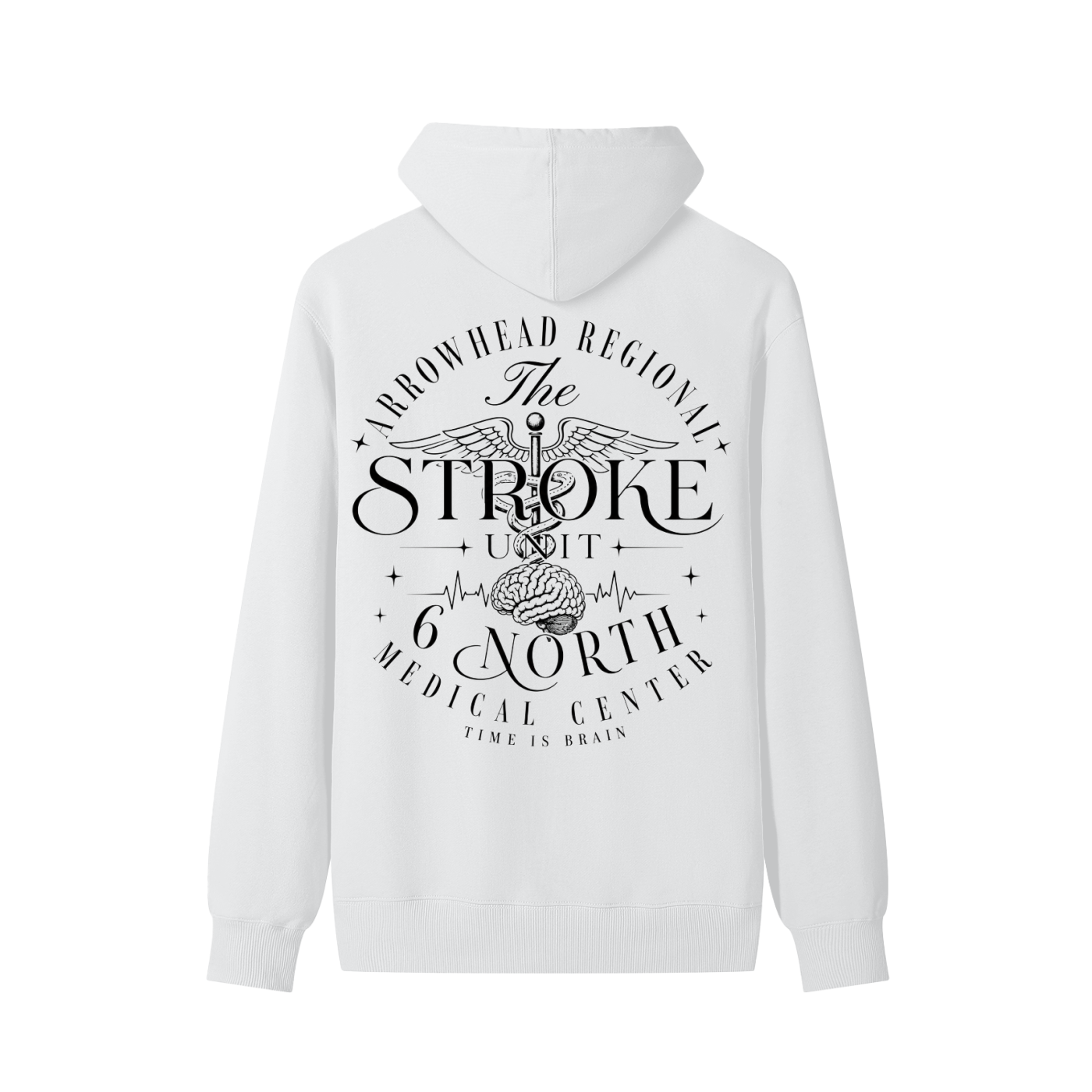 6 North Black Lettering - Classic Unisex Cotton Hoodie