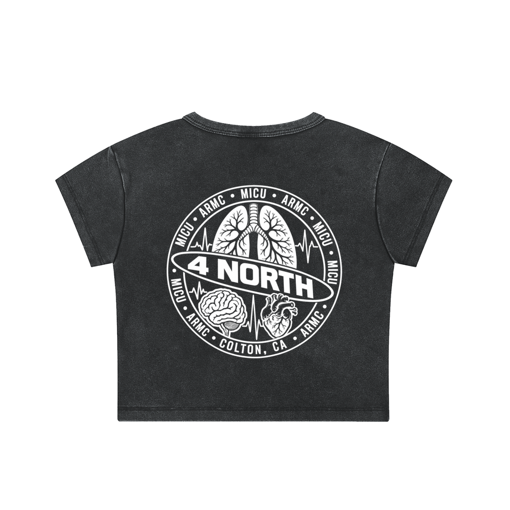 4 North- woman’s Snow Washed Crop Top