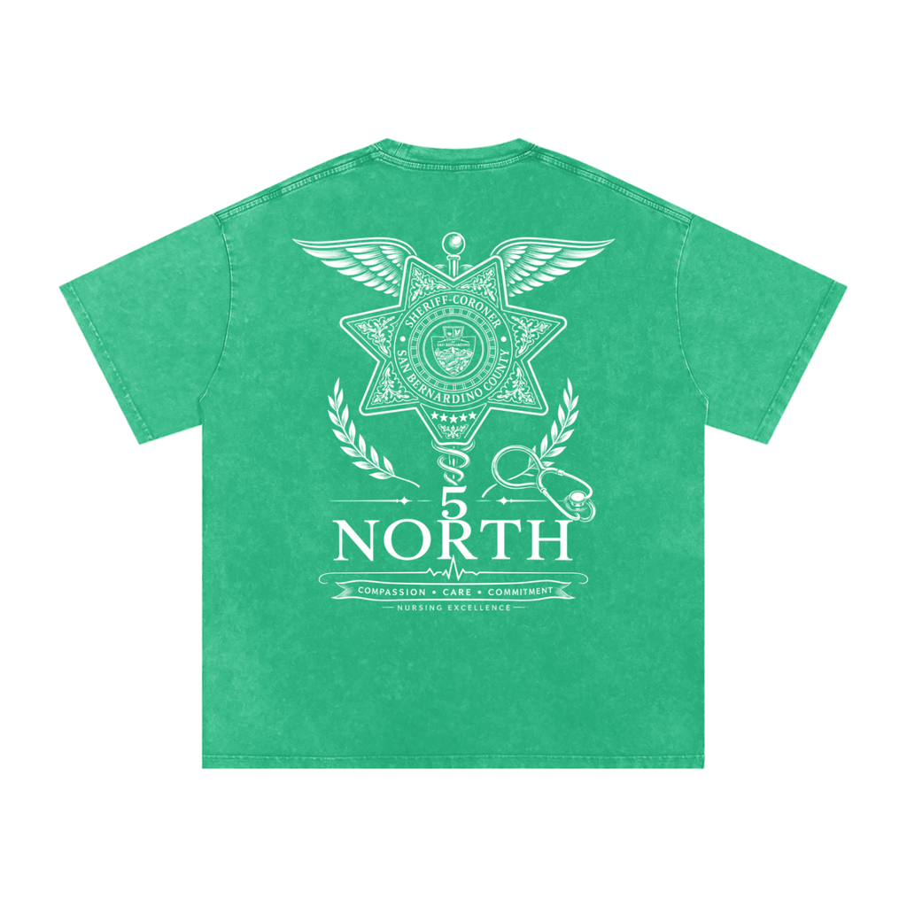 5 North- Snow Washed Oversized Cotton T-Shirt