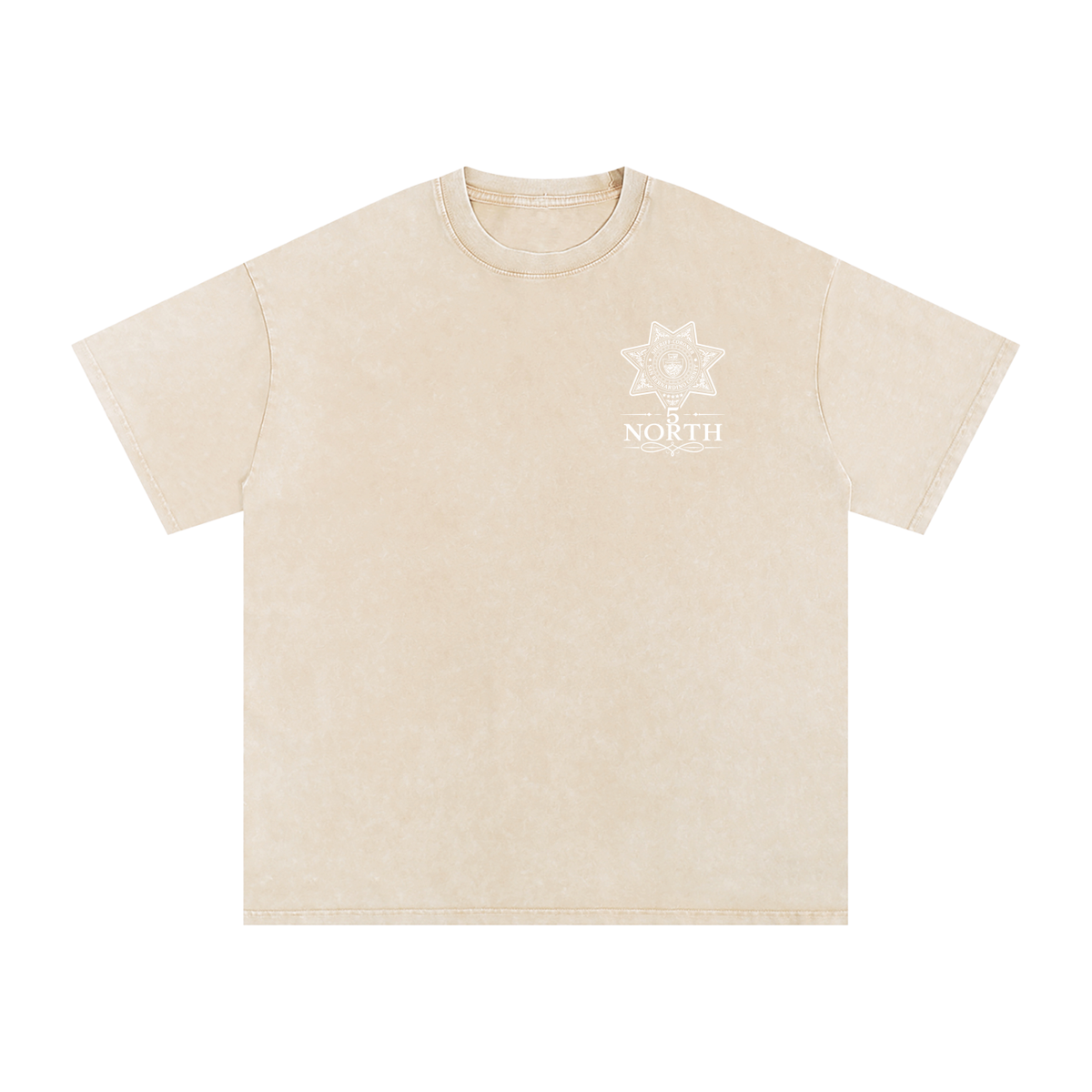 5 North- Snow Washed Oversized Cotton T-Shirt