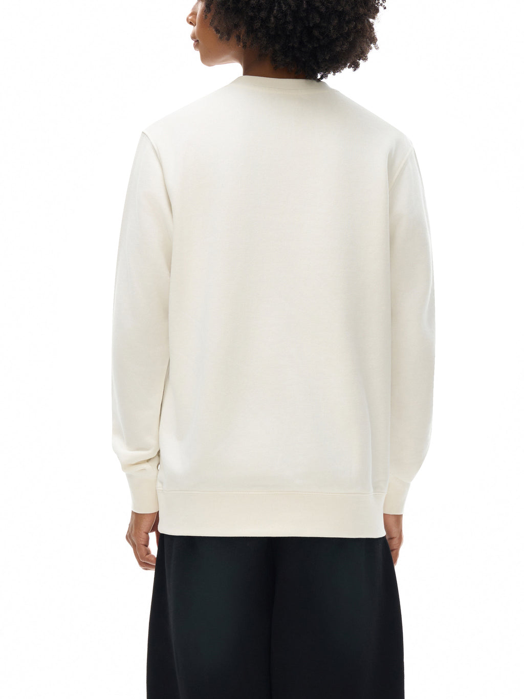 6 North Black Lettering -Essential Heavyweight Crewneck  Sweatshirt