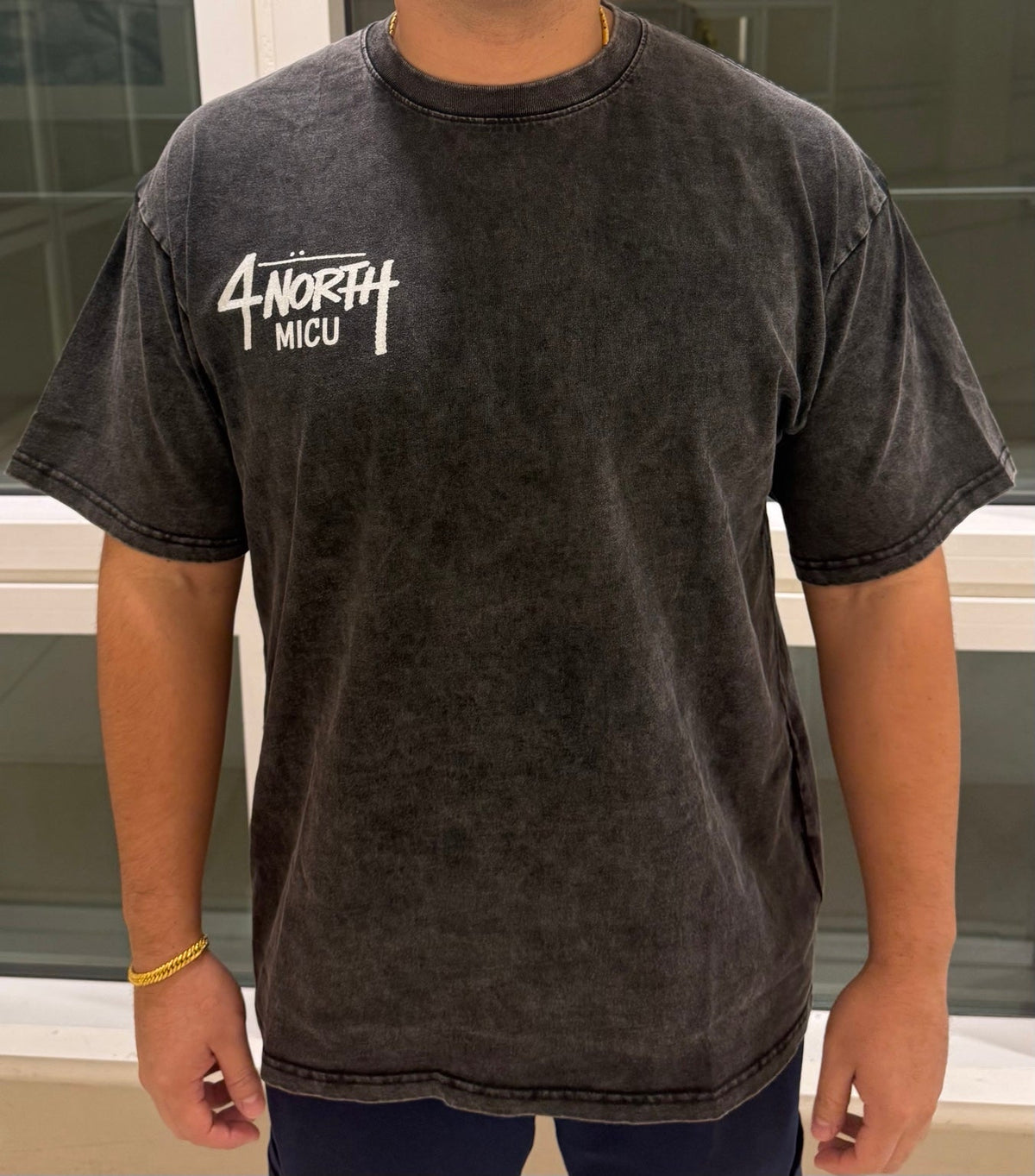 5 North-adult unisex Snow Washed Oversized Cotton T-Shirt