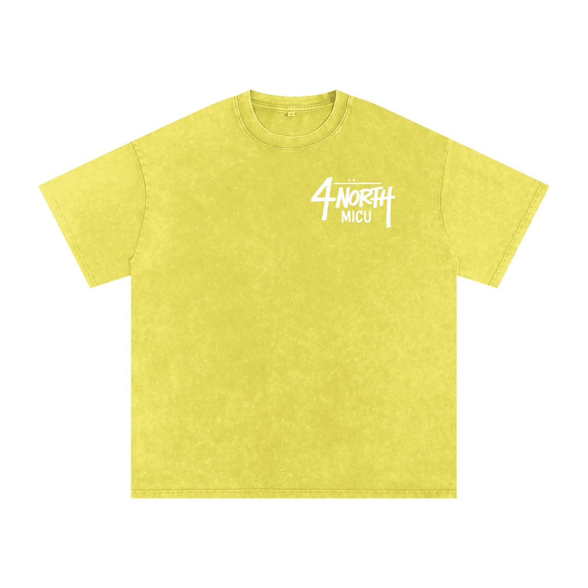 4 North white lettering- adult unisex Snow Washed Oversized Cotton T-Shirt