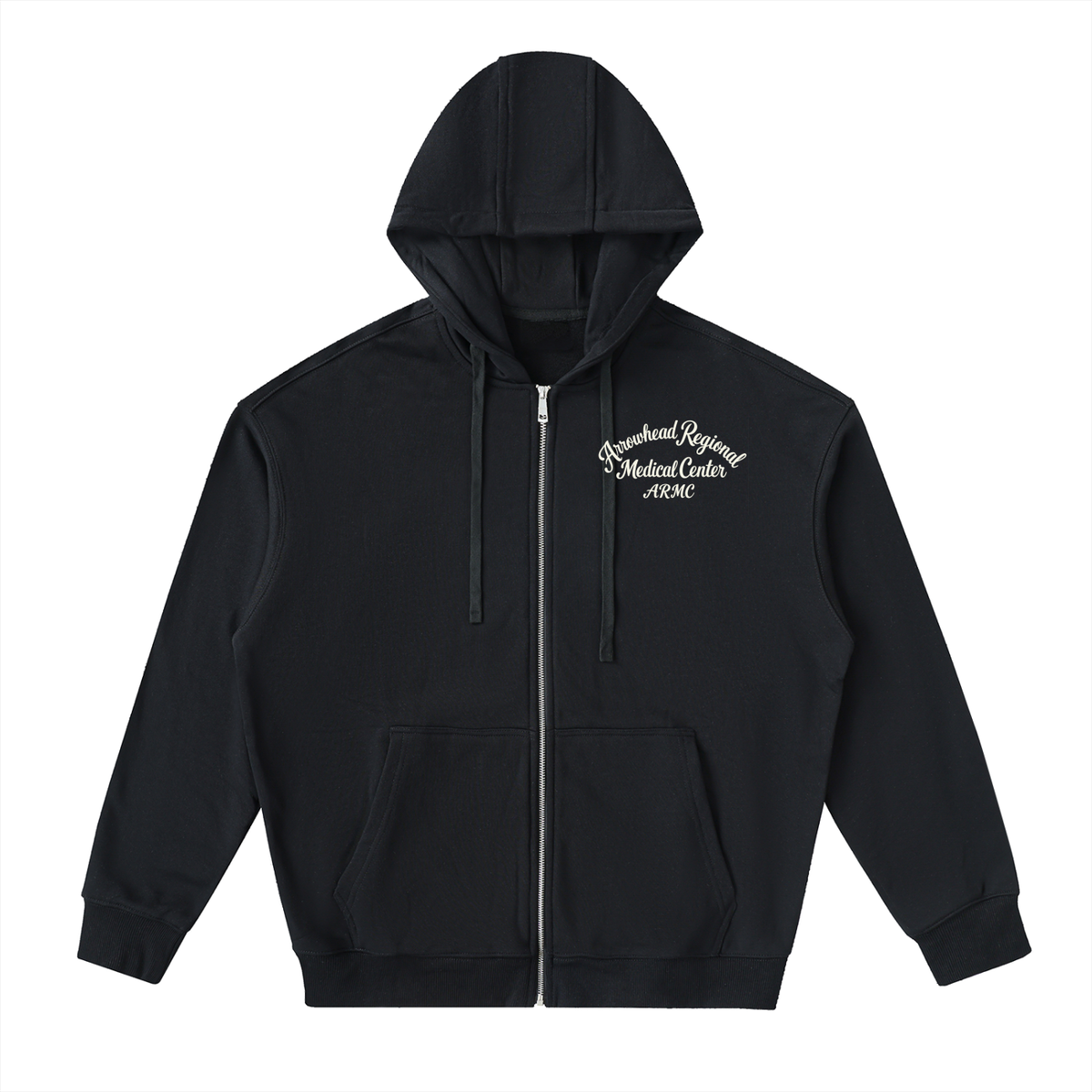 ARMC- Drop-Shoulder Zip Up Hoodie