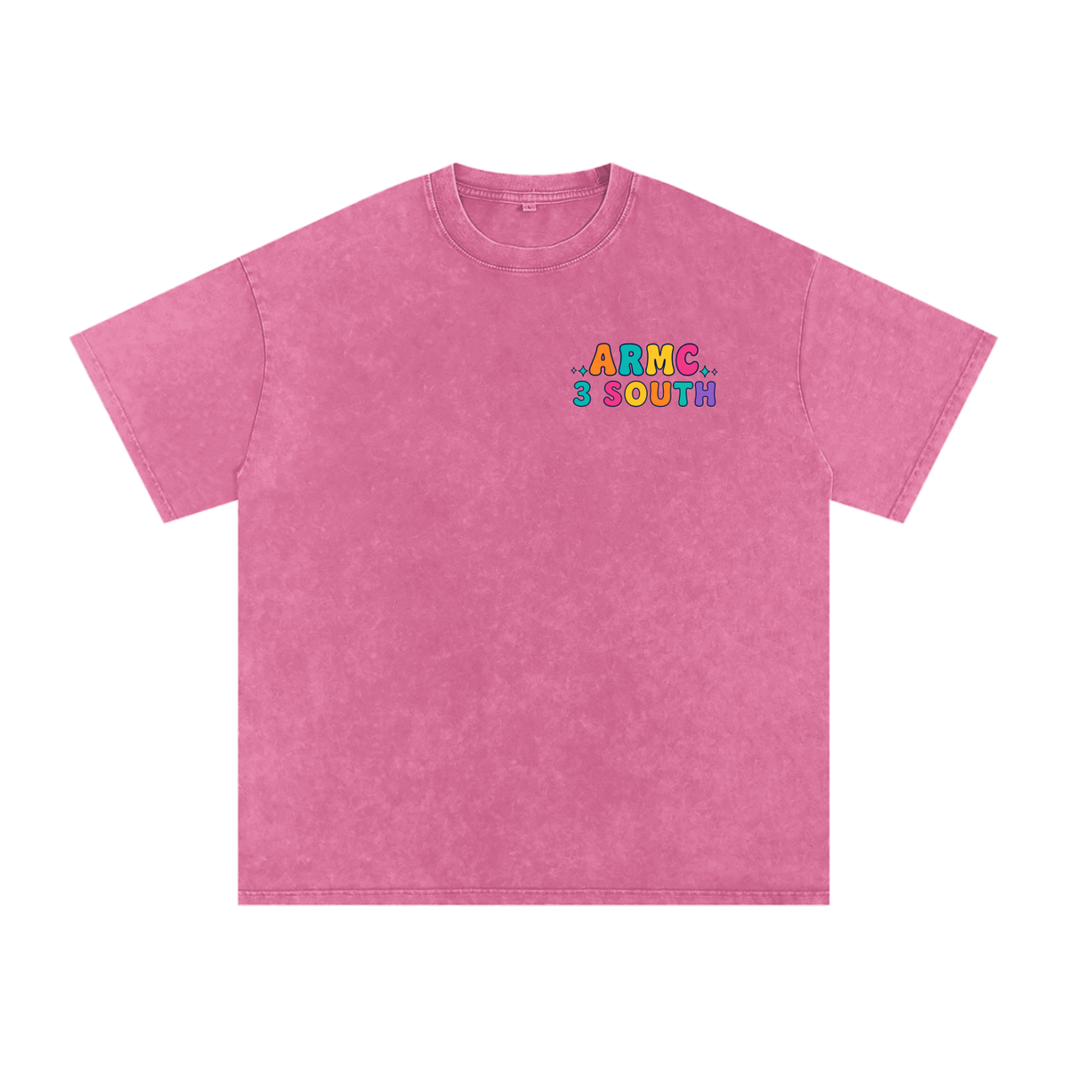 3 South Baby Mother-adult unisex Snow Washed Oversized Cotton T-Shirt