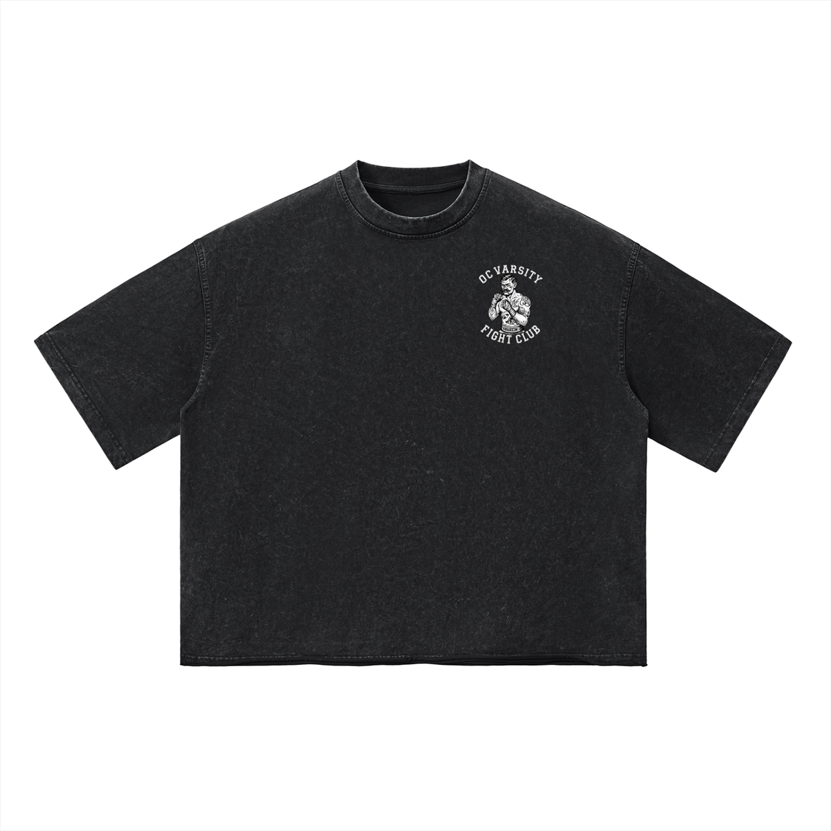 OC Varsity Fight Club- Unisex Vintage Wash Boxy T-Shirt