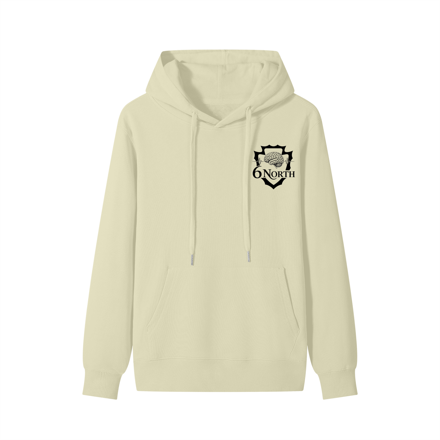 6 North Black Lettering - Classic Unisex Cotton Hoodie